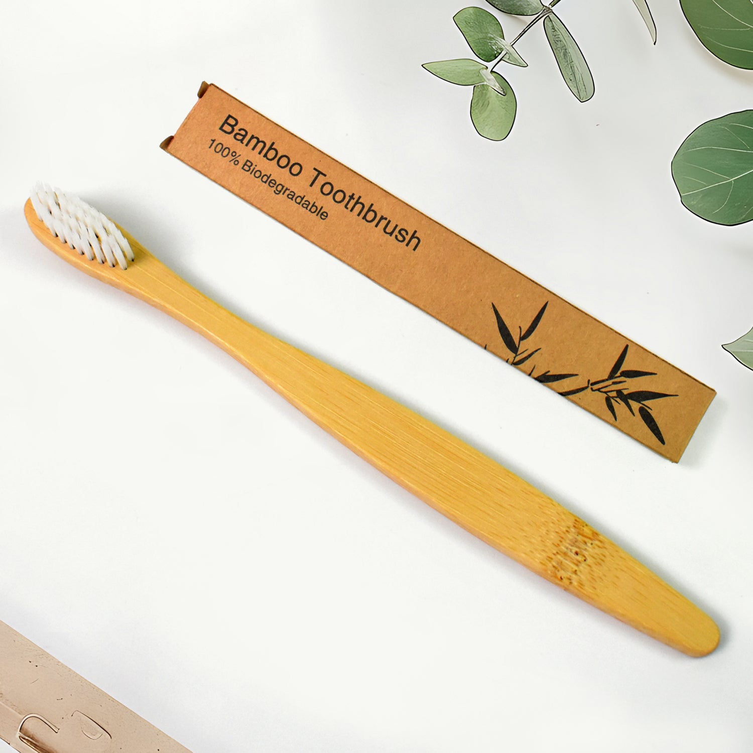 Wooden / Bamboo Brush Toothbrush Ultra Soft Bristles (1 Pc) - Shivani Jaswal Wooden / Bamboo Brush Toothbrush Ultra Soft Bristles (1 Pc)