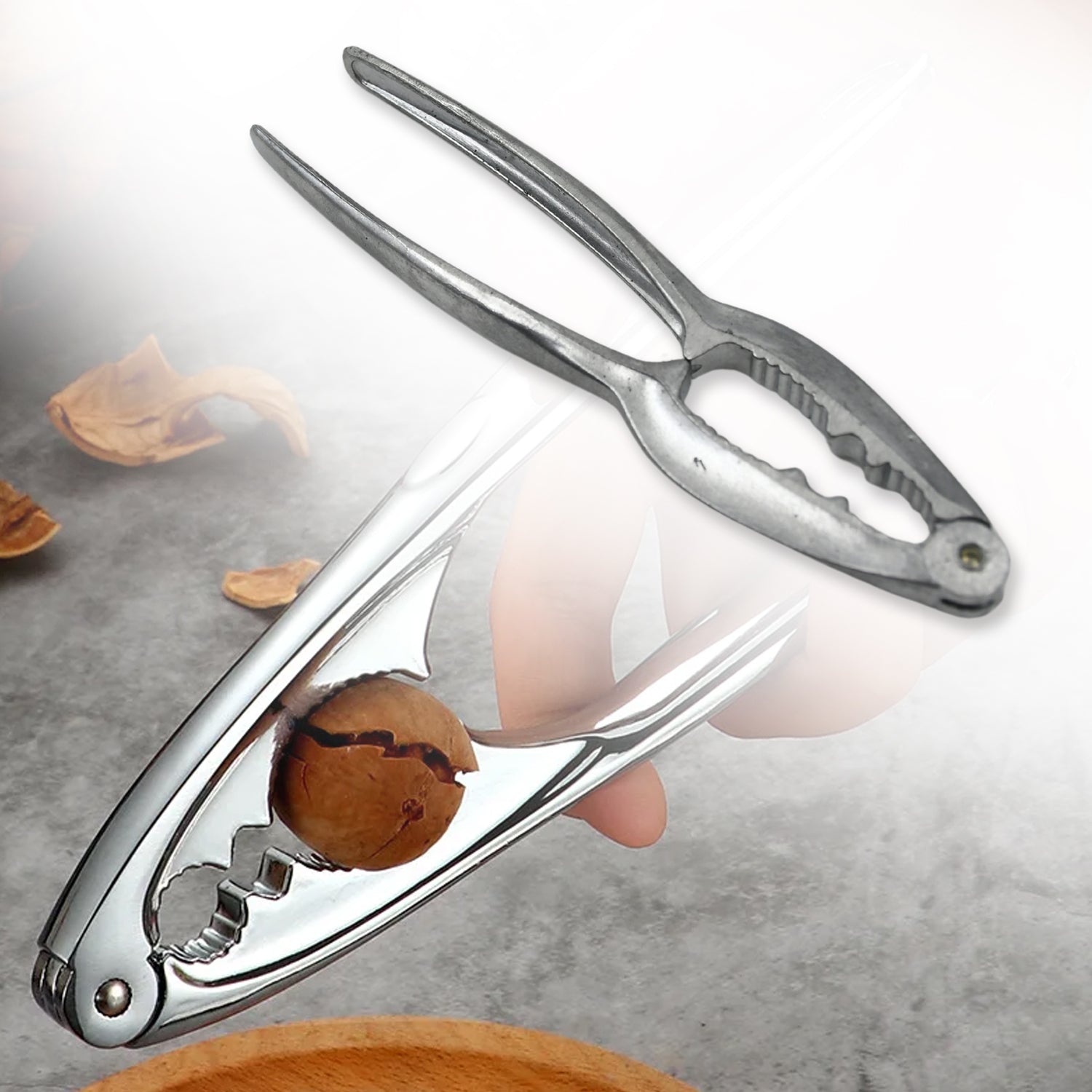 Luxury Stainless Walnut Cracker – Portable Nut Cutter & Pliers - Shivani Jaswal Luxury Stainless Walnut Cracker – Portable Nut Cutter & Pliers