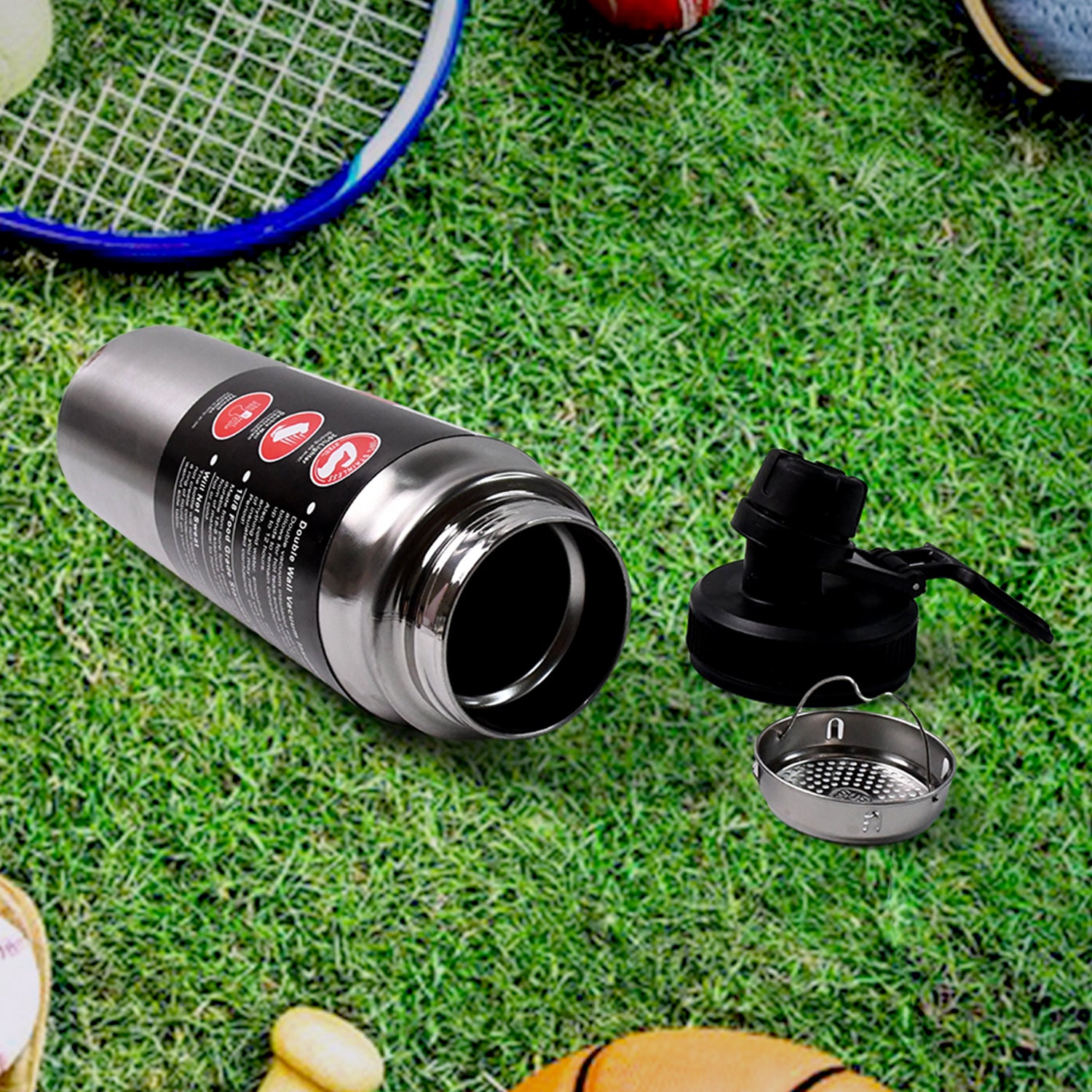 Stainless Steel Double Wall Vacuum-Insulated Drink Water Bottle (800 ML) - Shivani Jaswal Stainless Steel Double Wall Vacuum-Insulated Drink Water Bottle (800 ML)
