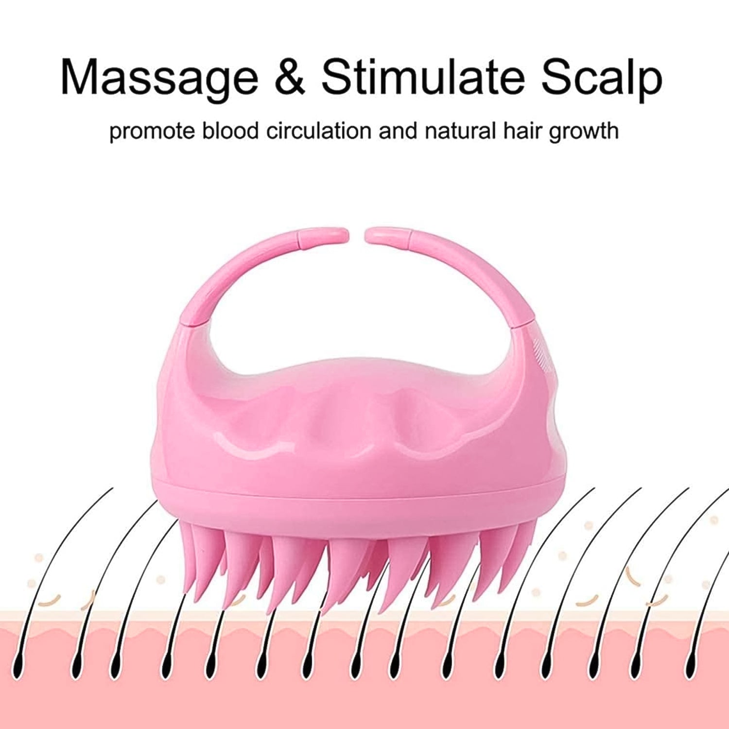 Scalp Massager, Head Massager Comb (1 Pc), Hair accessories - Shivani Jaswal Scalp Massager, Head Massager Comb (1 Pc), Hair accessories