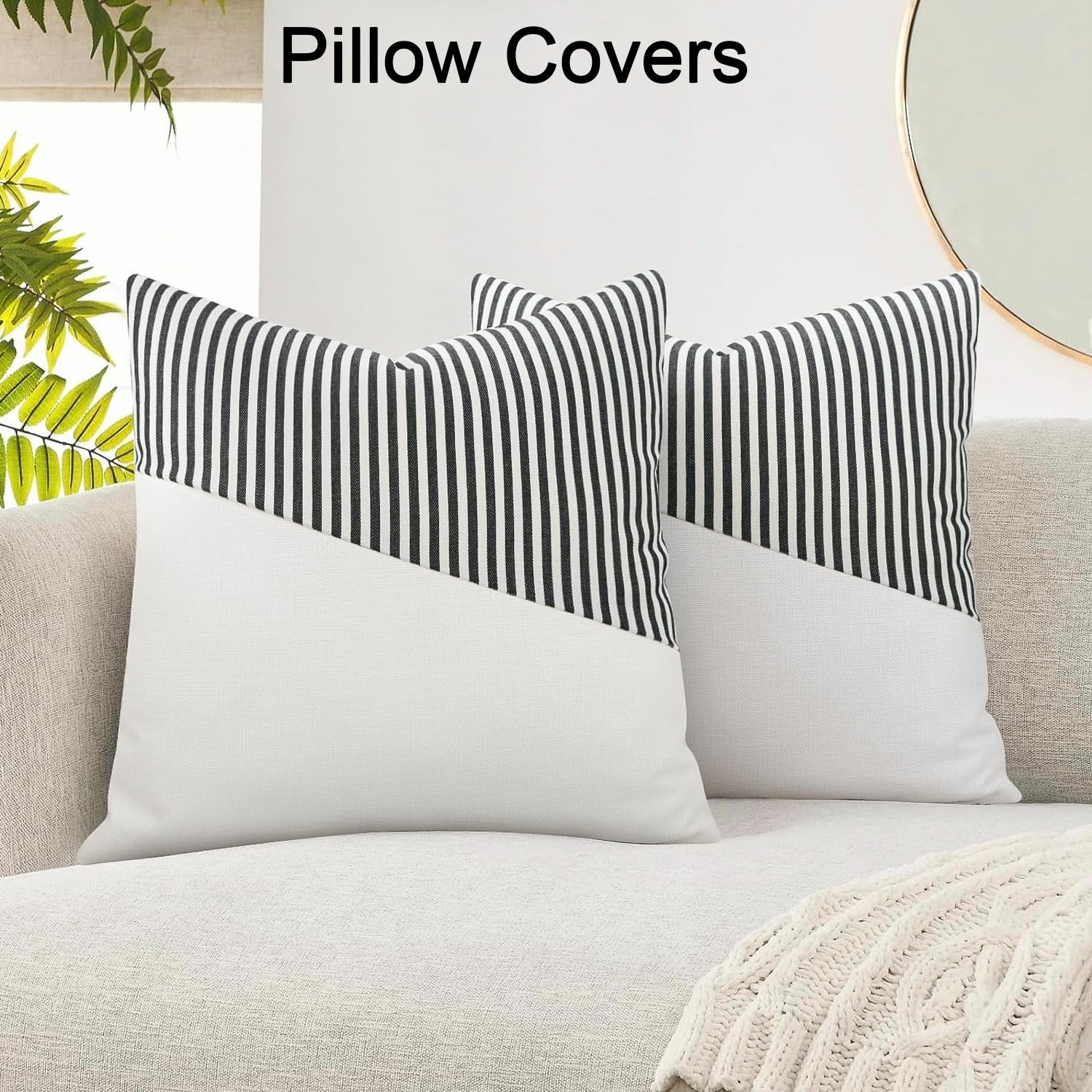 Decorative Pillow Covers Cushion Cases Soft Cotton (26 × 26 Inch / 1 Pair / 2 Pc) - Shivani Jaswal Decorative Pillow Covers Cushion Cases Soft Cotton (26 × 26 Inch / 1 Pair / 2 Pc)