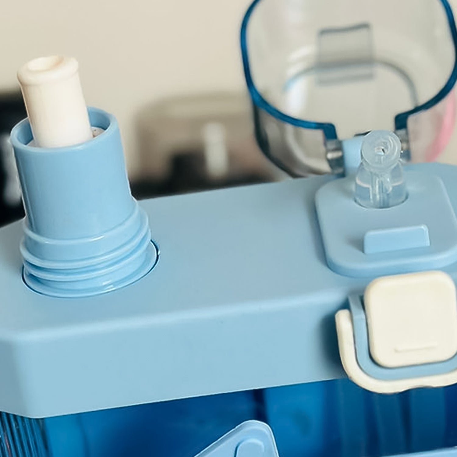 2in1 Dual Compartment Water Bottle with Straw and Adjustable Shoulder Straps (1 Pc / Multi color) - Shivani Jaswal 2in1 Dual Compartment Water Bottle with Straw and Adjustable Shoulder Straps (1 Pc / Multi color)