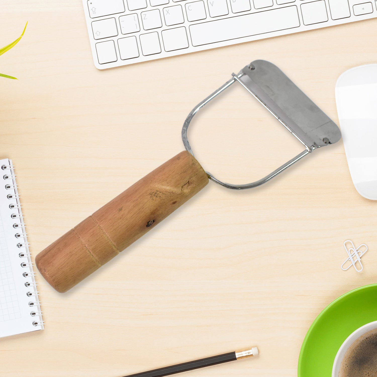 Wooden Handle Metal Vegetable Cutter, Peeler, Slicer (1 Pc / B Grade) - Shivani Jaswal Wooden Handle Metal Vegetable Cutter, Peeler, Slicer (1 Pc / B Grade)