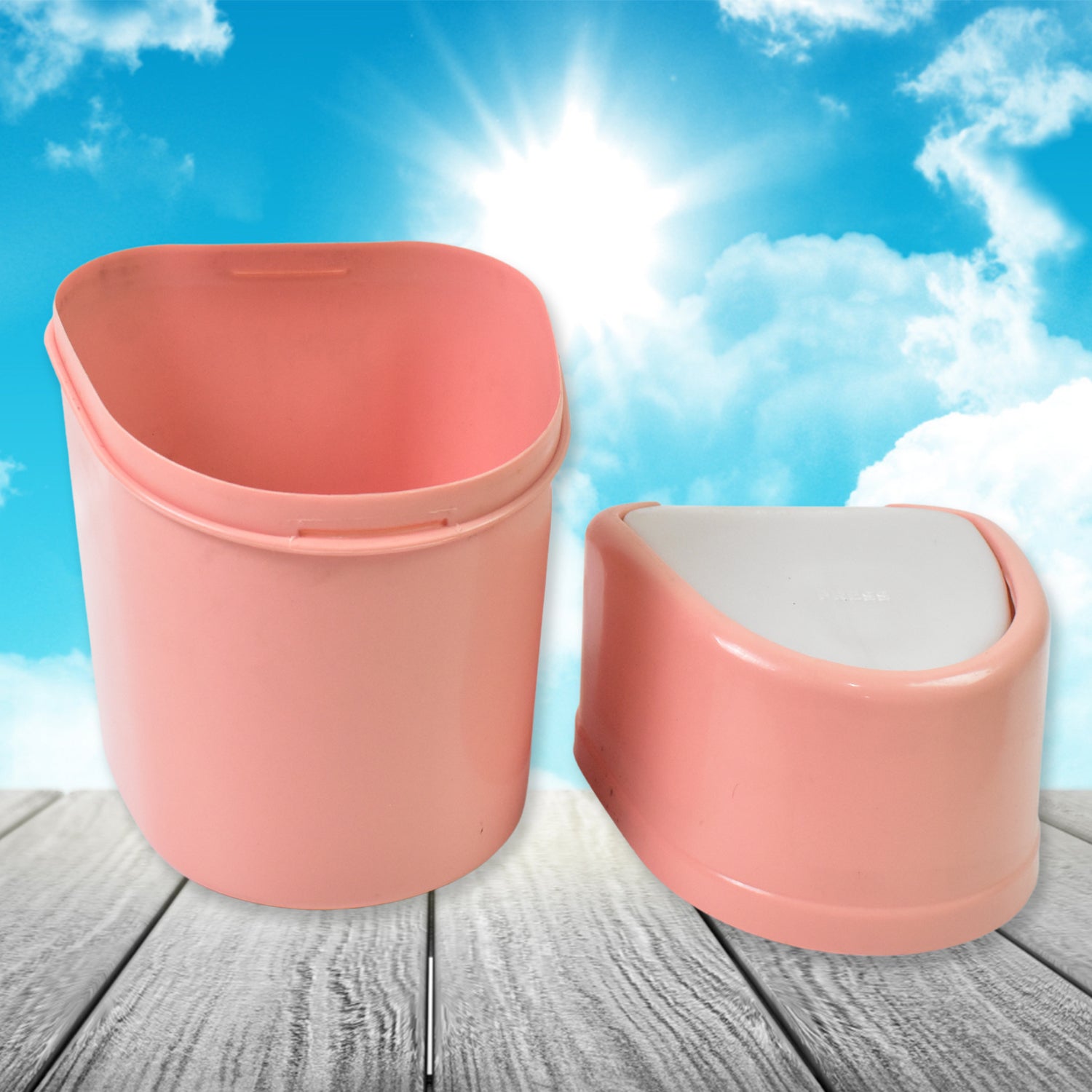 Mini Trash Can, Dustbin Plastic Garbage Can with Lid (1 Pc) - Shivani Jaswal Mini Trash Can, Dustbin Plastic Garbage Can with Lid (1 Pc)