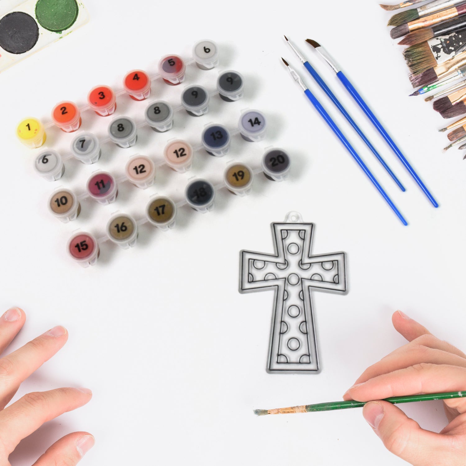 Paint by Number Kits 2 Set 20 Number Color, 6 paint brushes (2 Set) - Shivani Jaswal Paint by Number Kits 2 Set 20 Number Color, 6 paint brushes (2 Set)