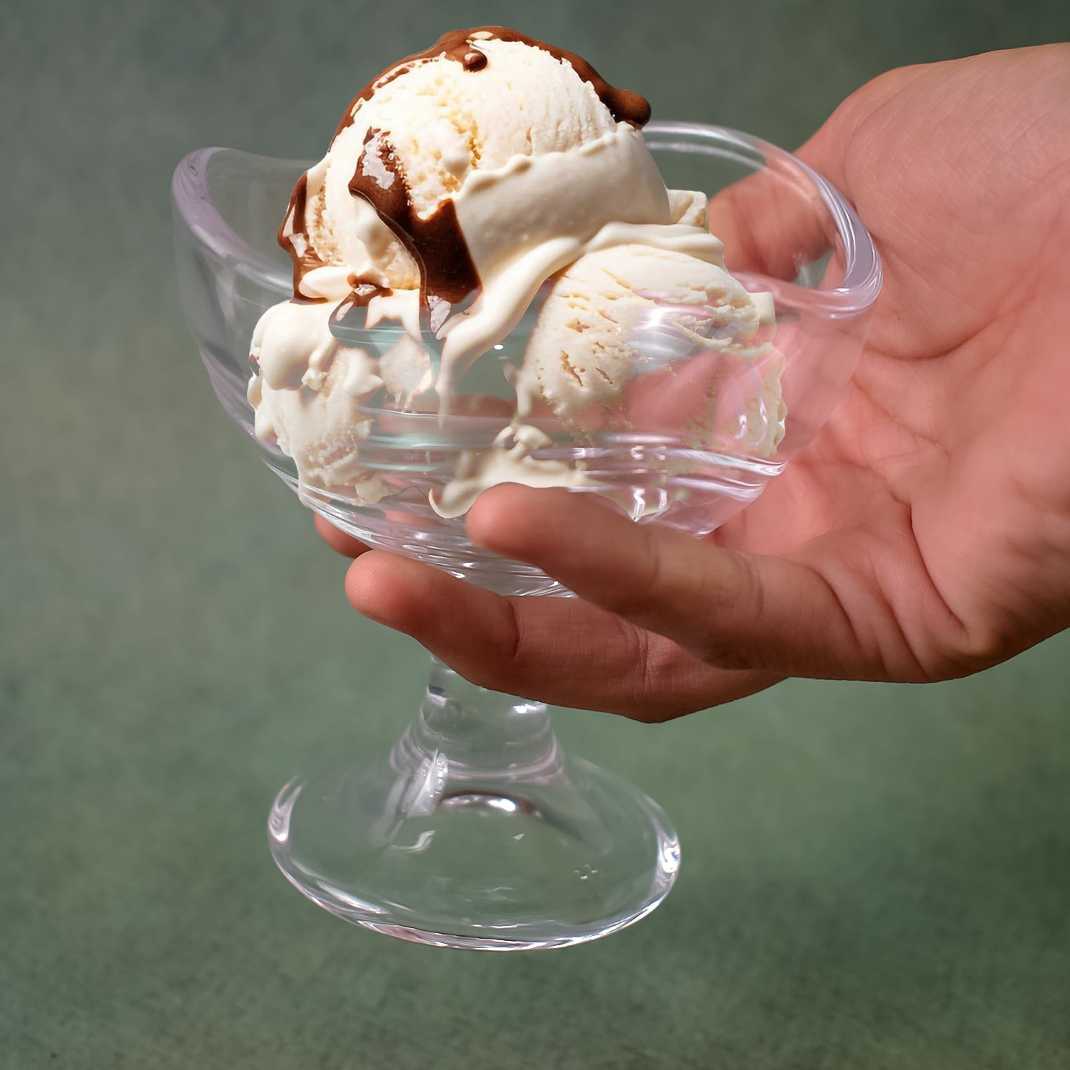 Glass Footed Dessert Bowl, Ice Cream Cup (2 Pcs Set) - Shivani Jaswal Glass Footed Dessert Bowl, Ice Cream Cup (2 Pcs Set)