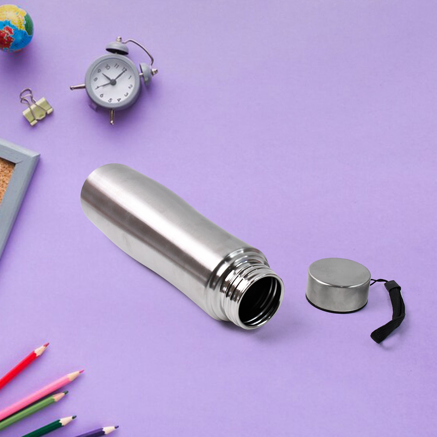 Stainless Steel Double Wall Vacuum-Insulated Drink Water Bottle (1000 ML) - Shivani Jaswal Stainless Steel Double Wall Vacuum-Insulated Drink Water Bottle (1000 ML)
