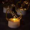 Valentineâ€™s Day Special Gift Box - Heart-Shaped Light, Chocolate Box & Golden Flower