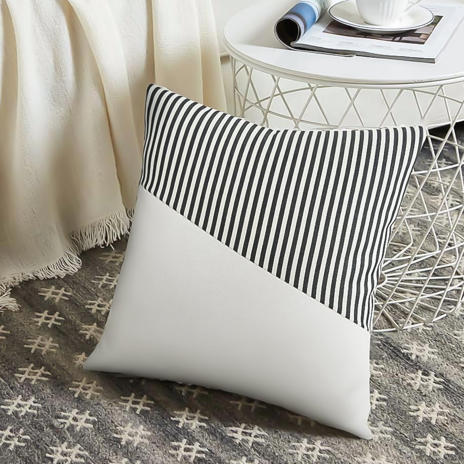 Decorative Pillow Covers Cushion Cases Soft Cotton (26 × 26 Inch / 1 Pair / 2 Pc) - Shivani Jaswal Decorative Pillow Covers Cushion Cases Soft Cotton (26 × 26 Inch / 1 Pair / 2 Pc)