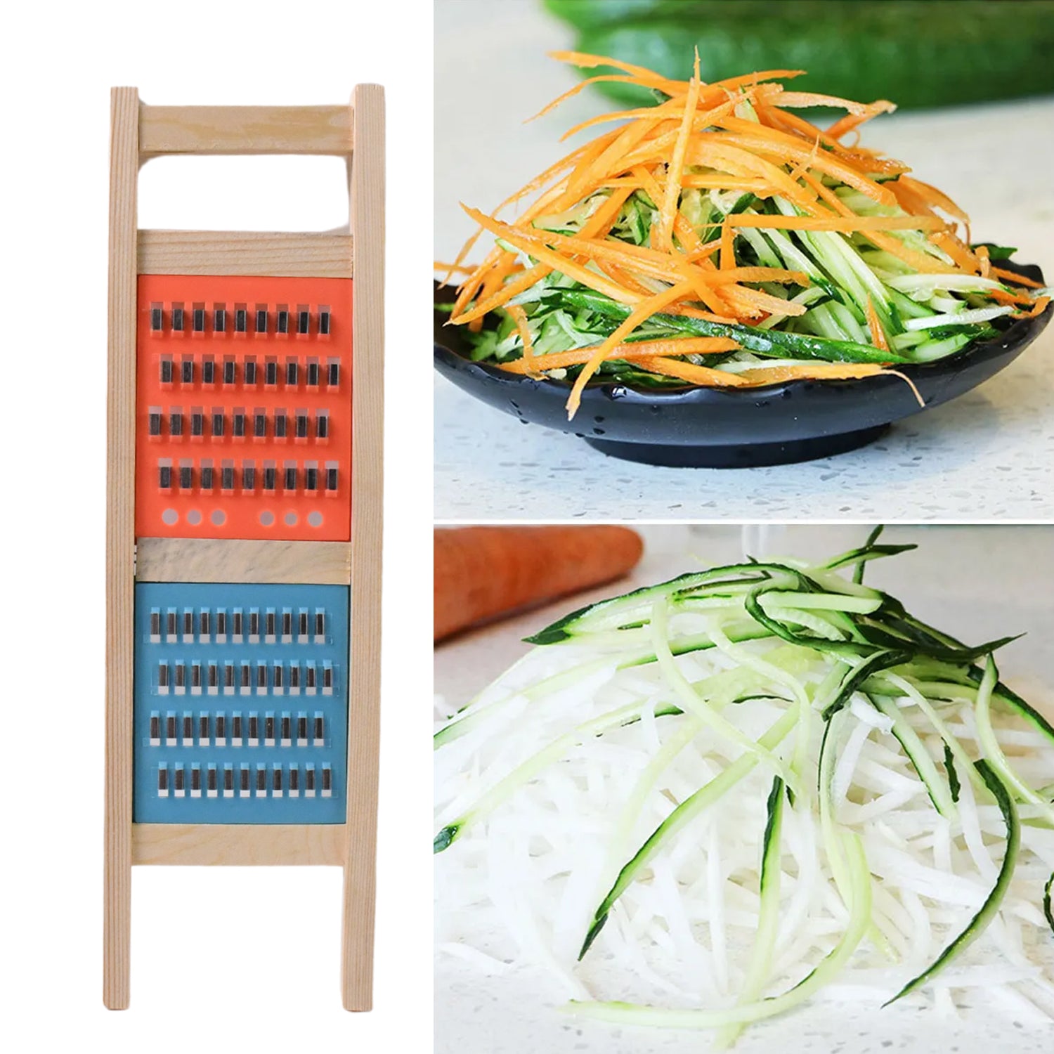 Stainless Steel Food Chopper 2-in-1 Vegetable Cutter - Shivani Jaswal Stainless Steel Food Chopper 2-in-1 Vegetable Cutter