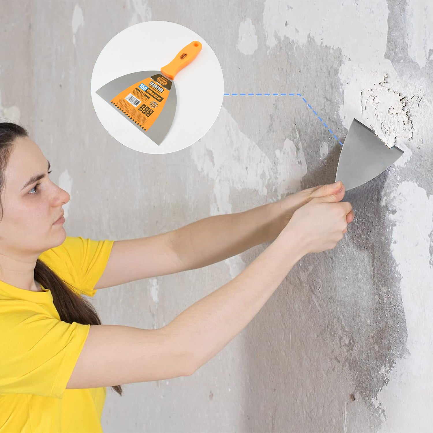 Paint Scraper Window Glass Filling Putty Knife (150 MM / 1 Pc) - Shivani Jaswal Paint Scraper Window Glass Filling Putty Knife (150 MM / 1 Pc)
