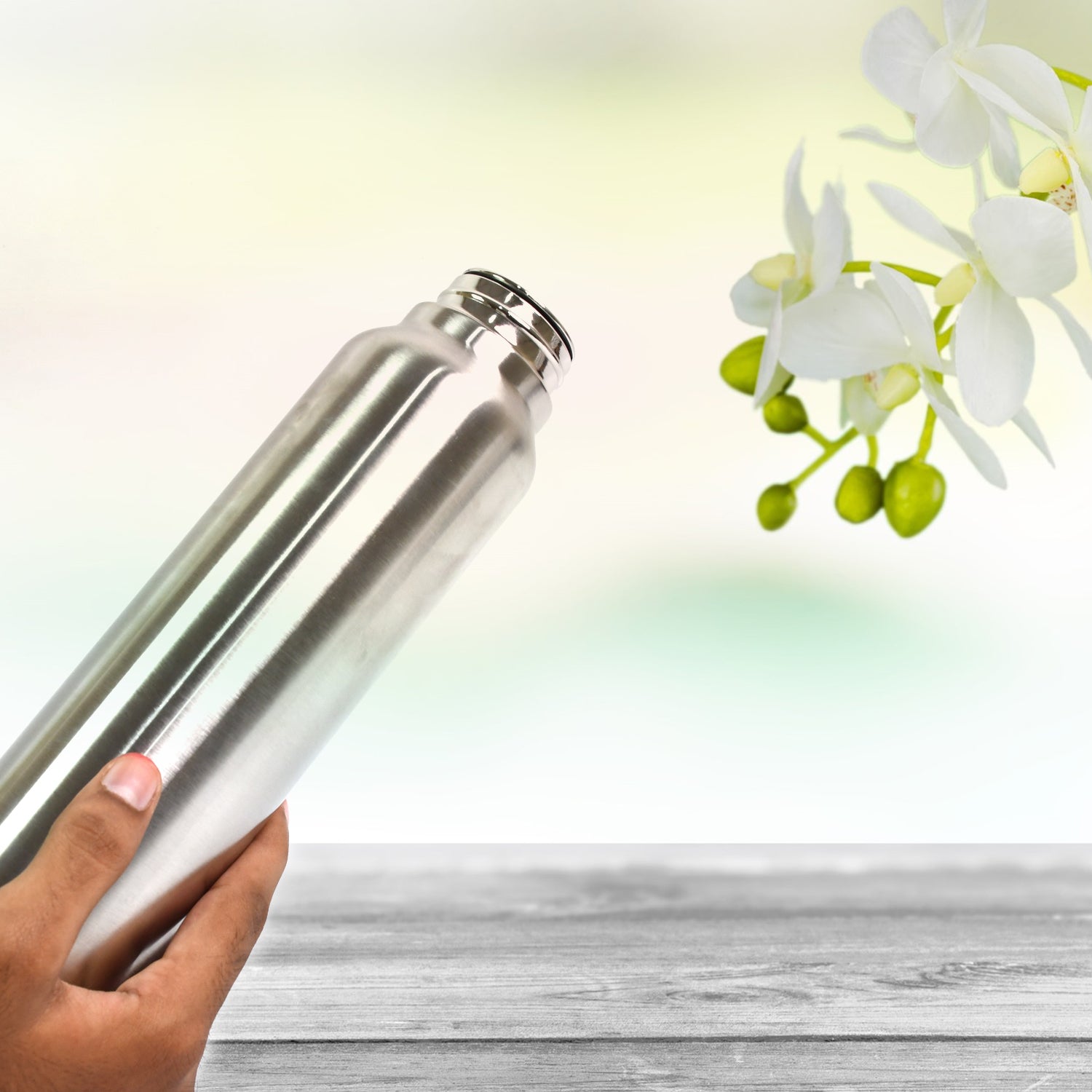 Stainless Steel Vacuum-Insulated Drink Water Bottle (1000 ML) - Shivani Jaswal Stainless Steel Vacuum-Insulated Drink Water Bottle (1000 ML)