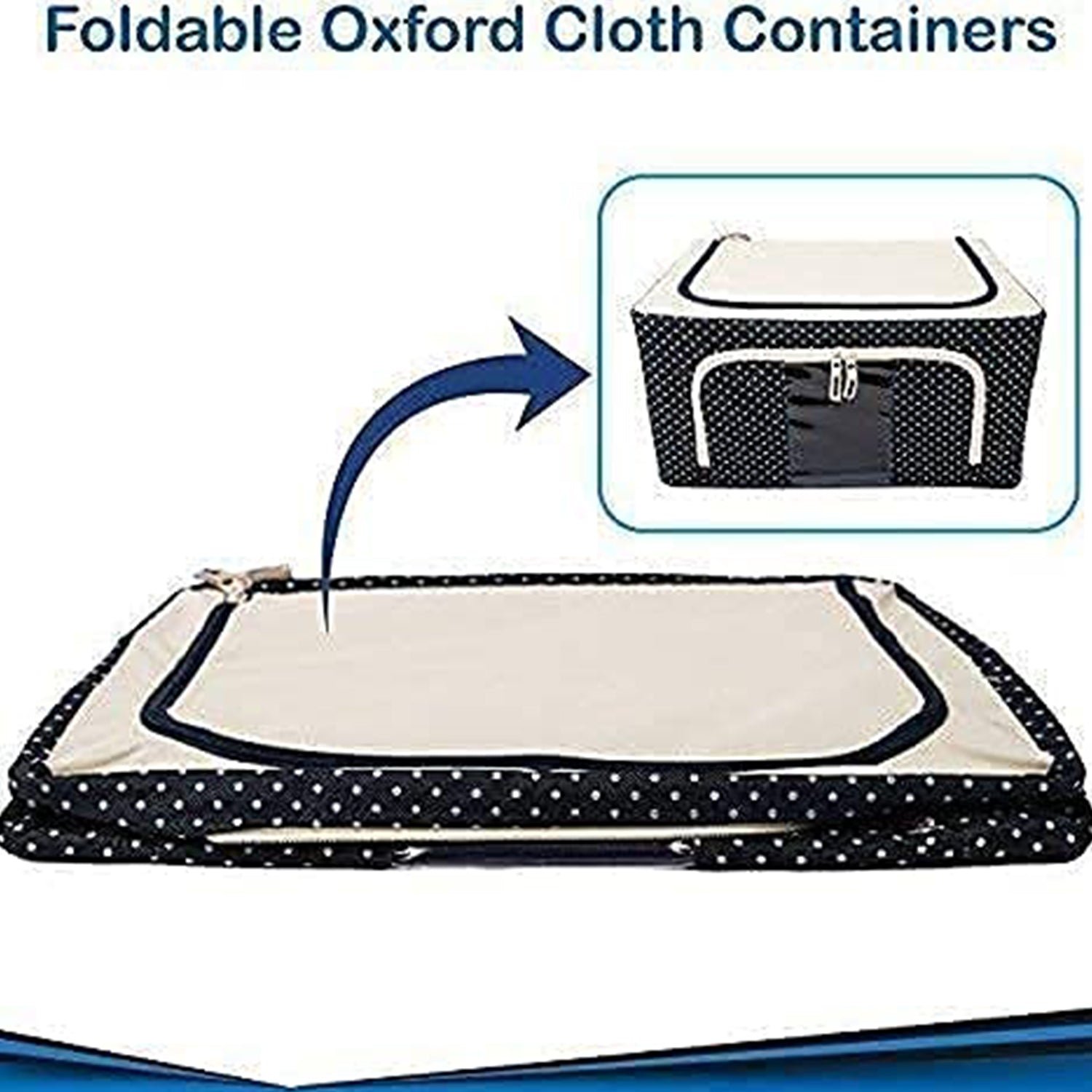 Foldable Steel Frame Clothes Living Storage Organizer Handled Bag - Shivani Jaswal Foldable Steel Frame Clothes Living Storage Organizer Handled Bag