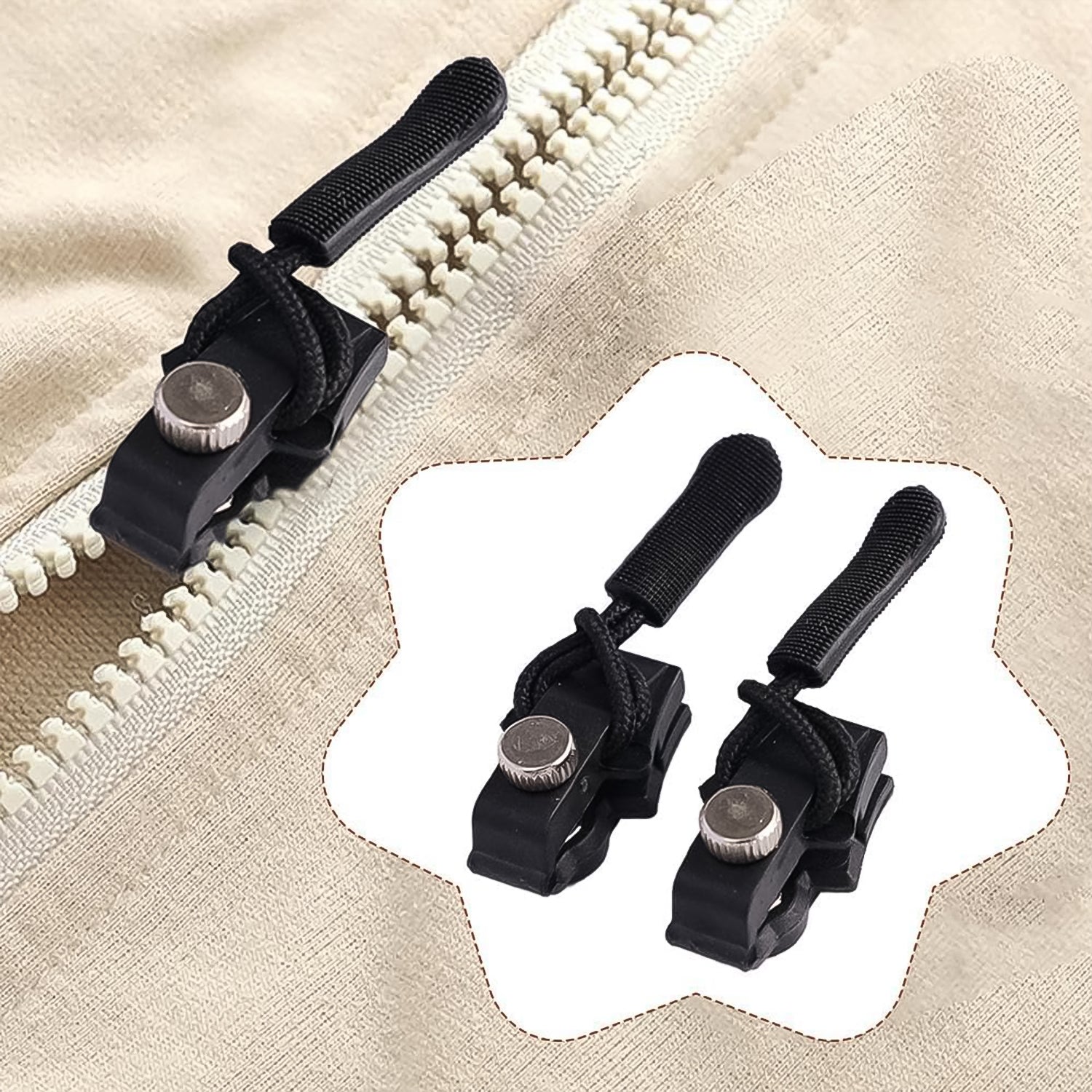 Portable Universal Detachable Zipper Slider (1 Pc / Big) - Shivani Jaswal Portable Universal Detachable Zipper Slider (1 Pc / Big)