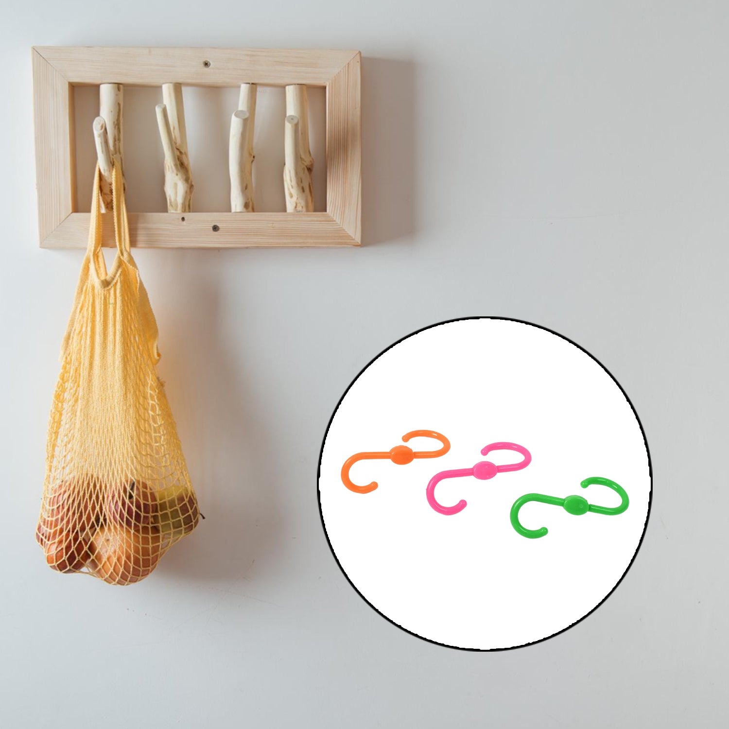 S Shape Plastic Hooks Hanger for Hanging Cloth (3 Pcs Set) - Shivani Jaswal S Shape Plastic Hooks Hanger for Hanging Cloth (3 Pcs Set)