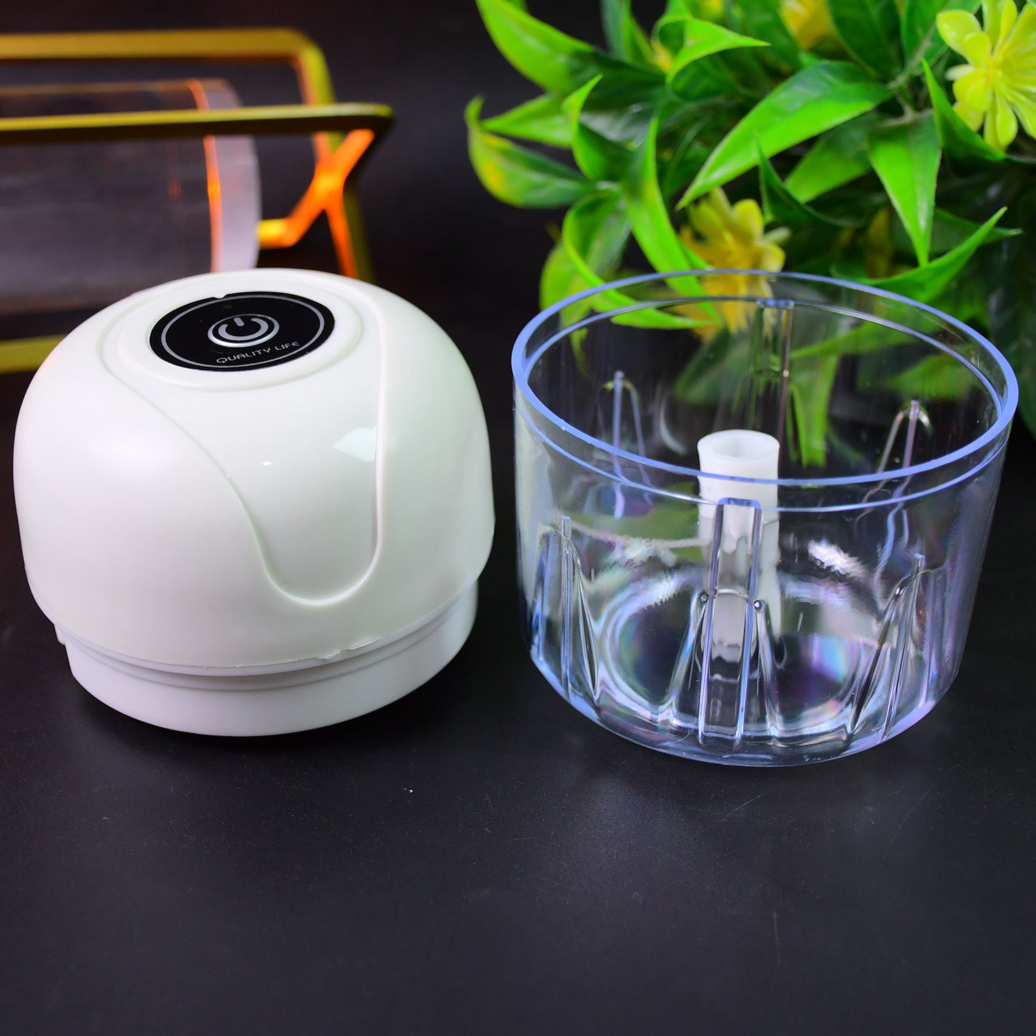 Wireless USB Rechargeable Mini Electric Garlic Machine / Chopper (250Ml) - Shivani Jaswal Wireless USB Rechargeable Mini Electric Garlic Machine / Chopper (250Ml)