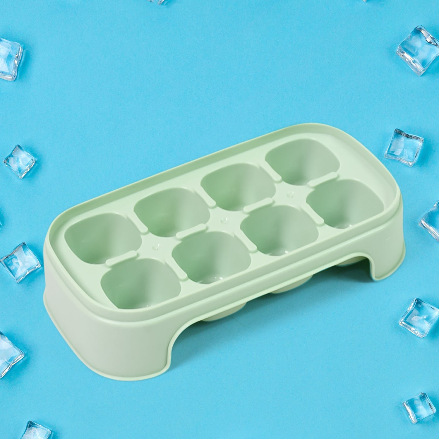 Ice Mold, 8 Grid Food Grade Portable Plastic Ice Tray (1 Pc / 15×8 Cm) - Shivani Jaswal Ice Mold, 8 Grid Food Grade Portable Plastic Ice Tray (1 Pc / 15×8 Cm)