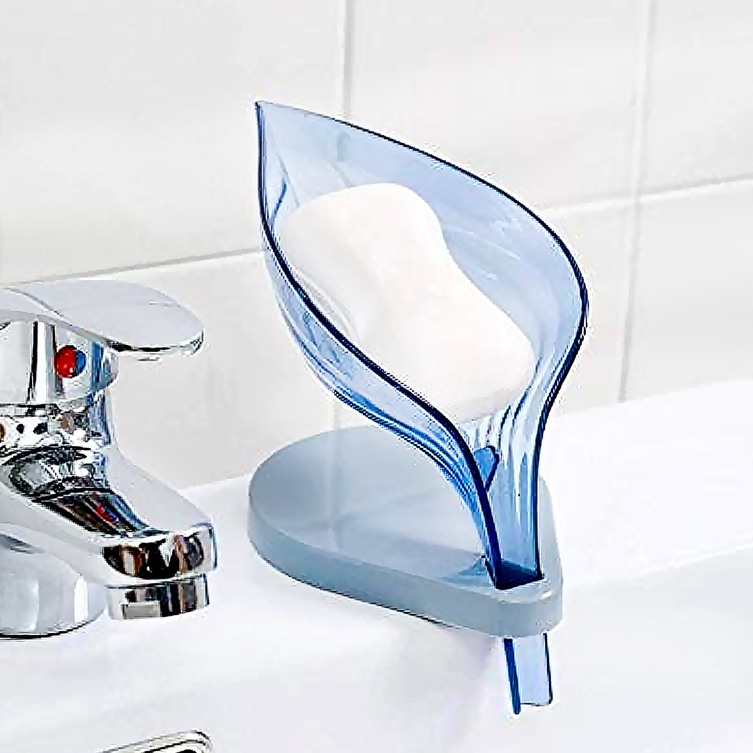Plastic Leaf Shape Soap Box Self Draining Bathroom Soap Holder, Decorative Drainage Plastic Soap Dish with Draining Tray (Mix Color / 1 Pc) - Shivani Jaswal Plastic Leaf Shape Soap Box Self Draining Bathroom Soap Holder, Decorative Drainage Plastic Soap Dish with Draining Tray (Mix Color / 1 Pc)