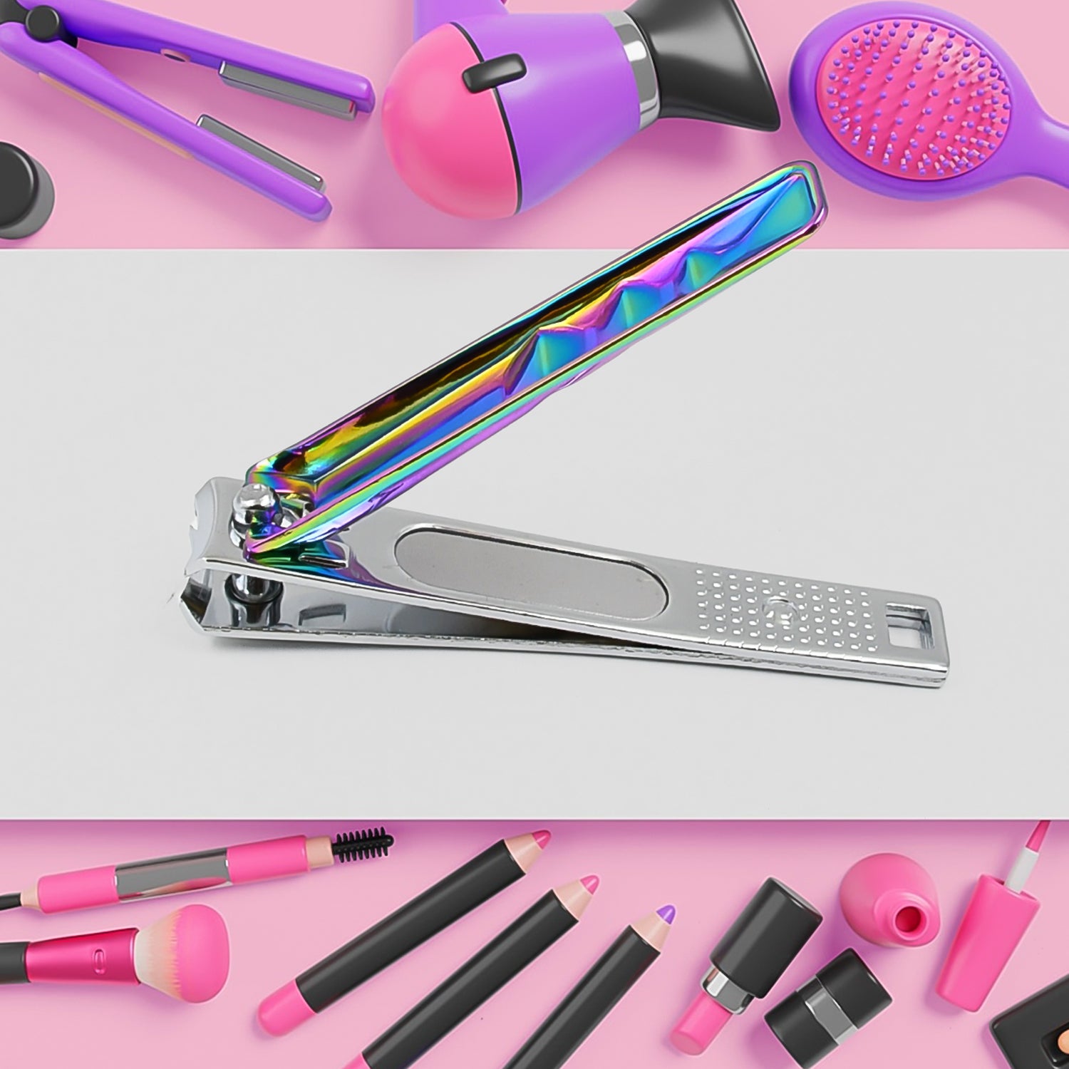 Stainless Steel Folding Portable Large Nail Clippers with Nail File (1 Pc) - Shivani Jaswal Stainless Steel Folding Portable Large Nail Clippers with Nail File (1 Pc)