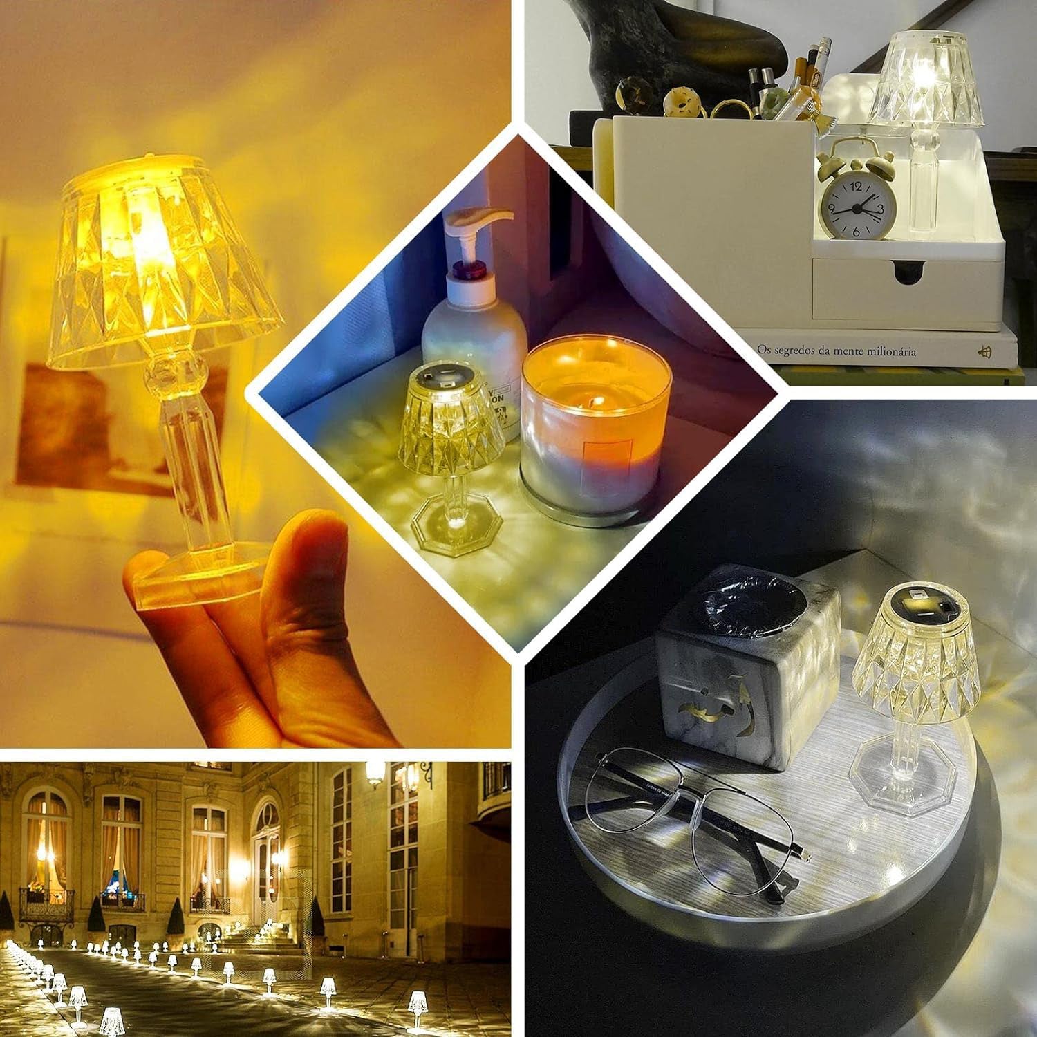 Big Acrylic LED Desk Lamps Table Lamp Portable Crystal (1 Pc / Big) - Shivani Jaswal Big Acrylic LED Desk Lamps Table Lamp Portable Crystal (1 Pc / Big)