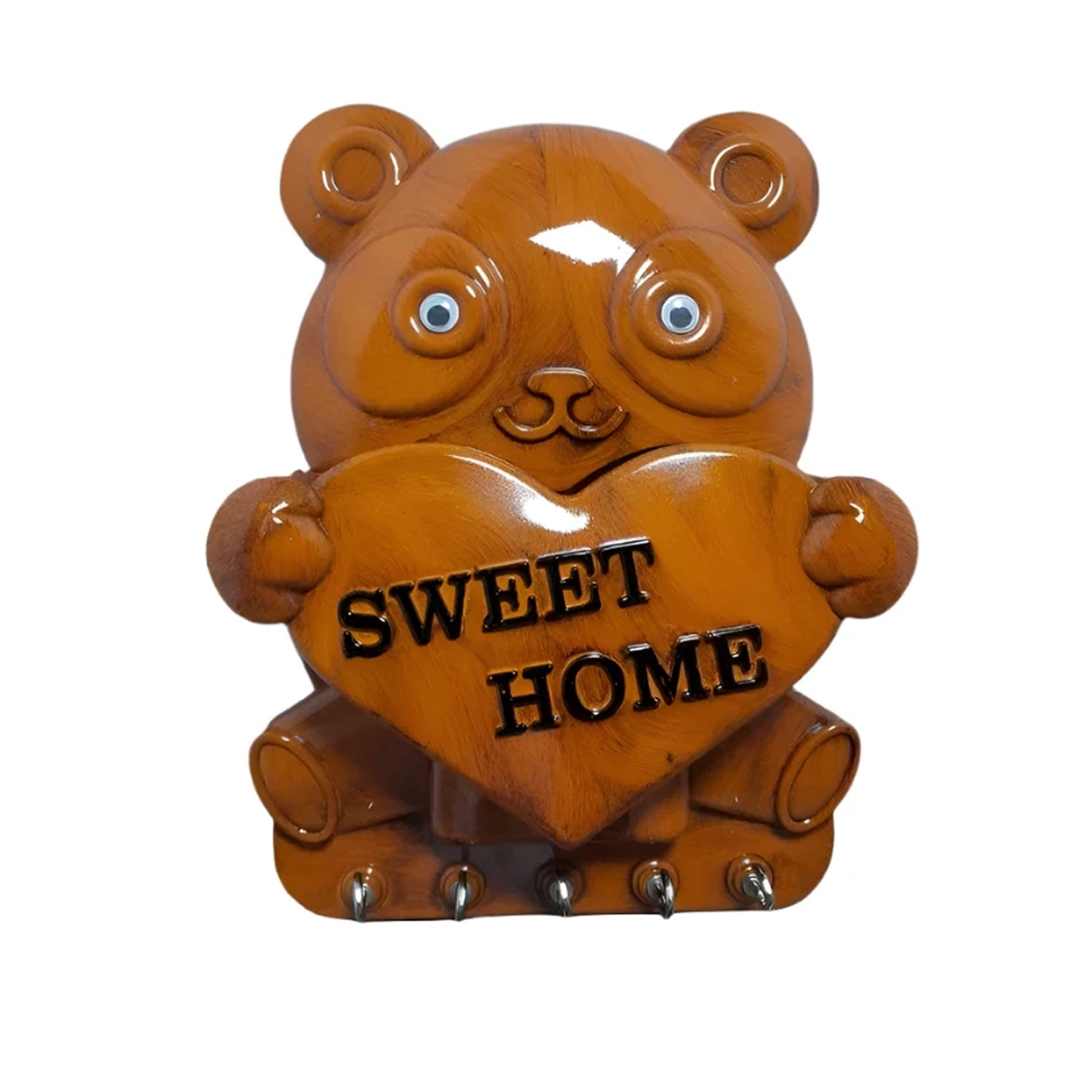 Cute Plastic Panda Key Holder, Wall Key Rack with 5 Hooks (1 Pc) - Shivani Jaswal Cute Plastic Panda Key Holder, Wall Key Rack with 5 Hooks (1 Pc)