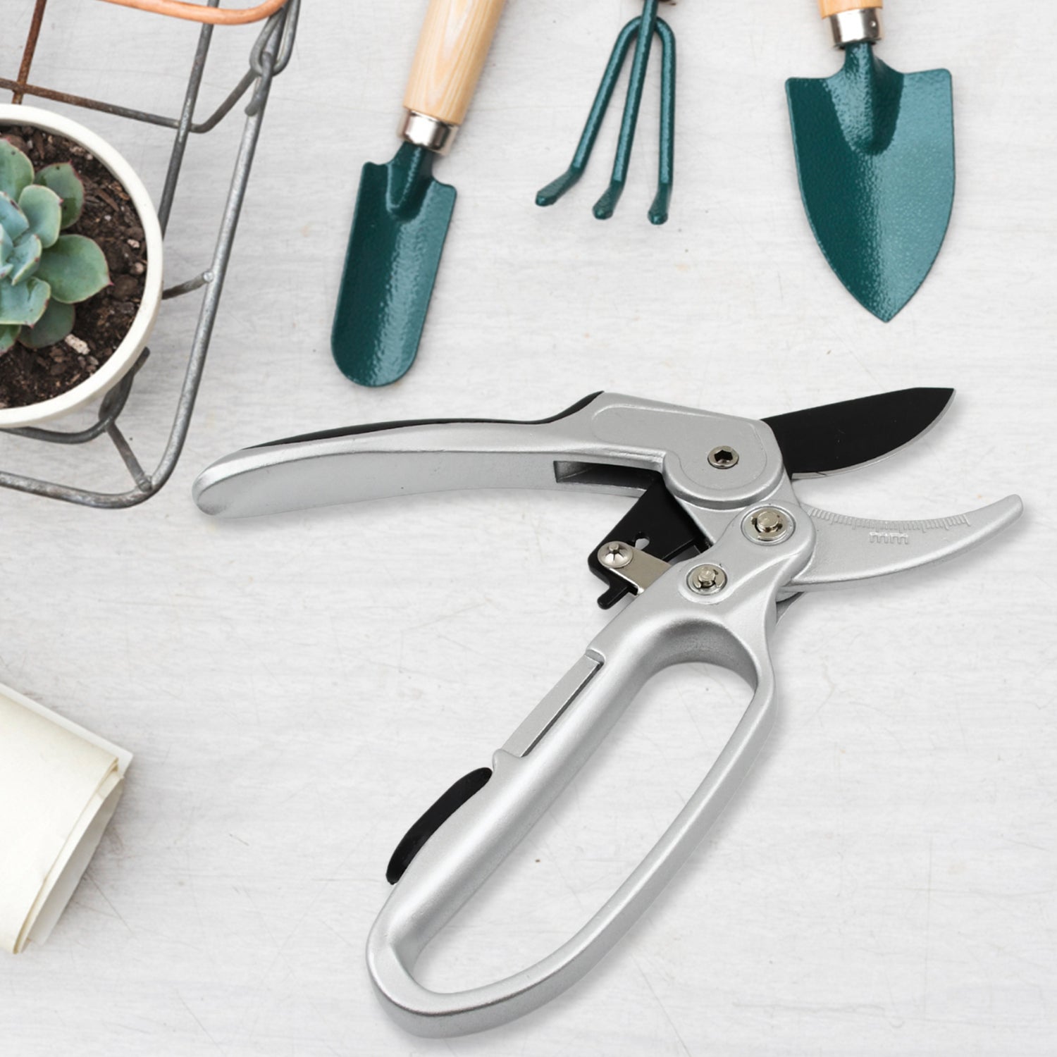 Pruning Shear Garden Shear Steel, Hand Shears, 20 Cm / 8 inch (1 Pc) - Shivani Jaswal Pruning Shear Garden Shear Steel, Hand Shears, 20 Cm / 8 inch (1 Pc)