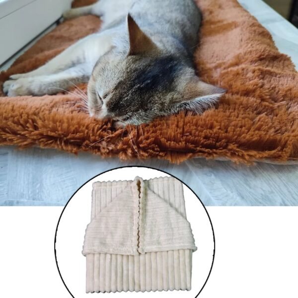 Pet Soft Cat Dog Blanket / Towel Soft Warm Sleep Mat (70Ã—50 Cm / 1 Pc / Mix Color & Design)