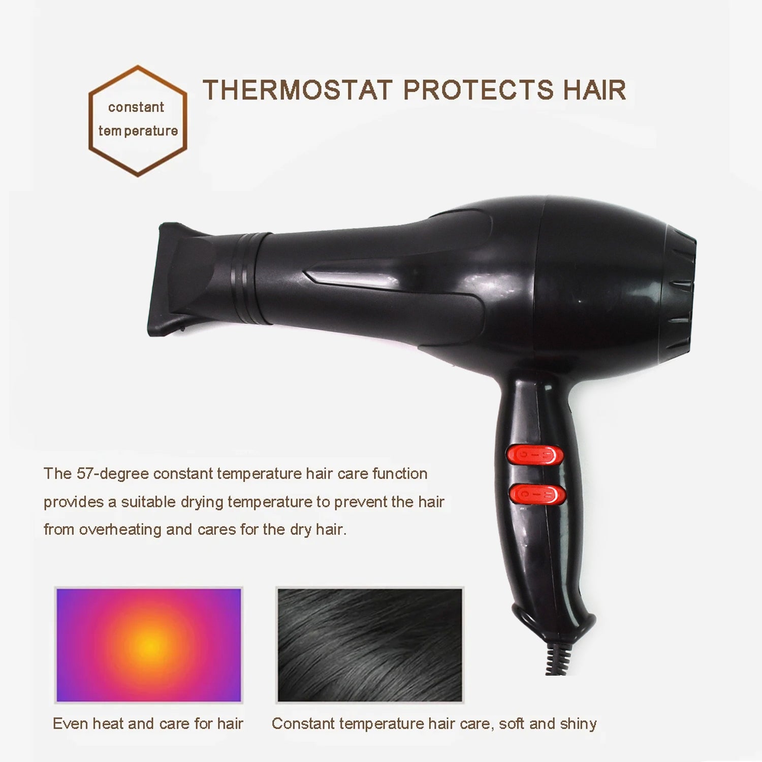 Professional Multi Purpose Hair Dryer Salon (1800 Watts) - Shivani Jaswal Professional Multi Purpose Hair Dryer Salon (1800 Watts)