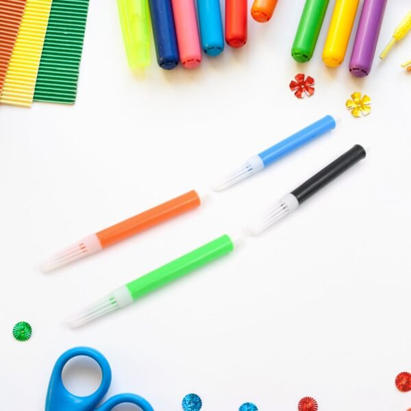 4-Piece Waterproof Marker Pen Art Set for DIY Crafts, Kids & Artists