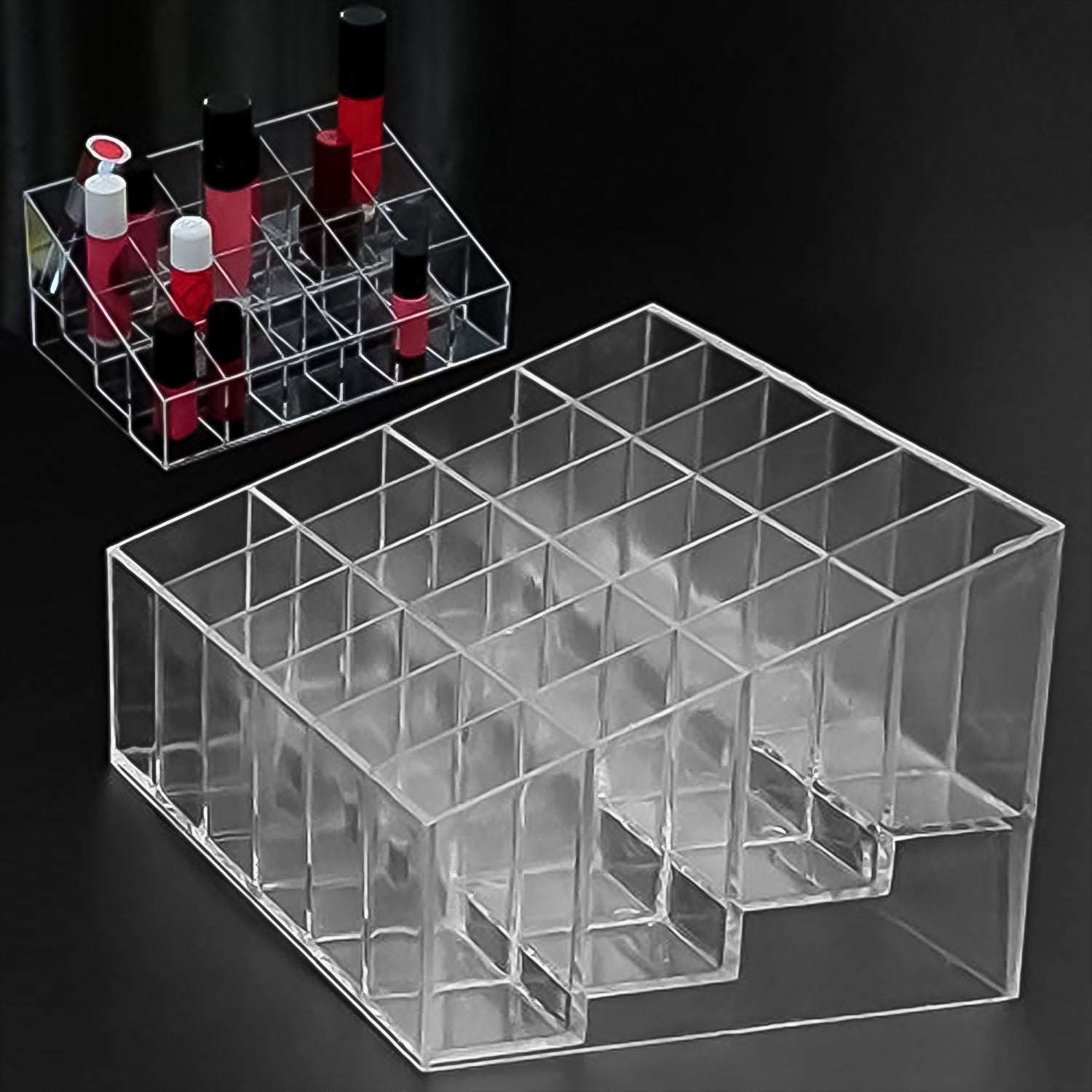 24 Hole Stand Trapezoid Holder Makeup Brushes Set Lipstick Holder Case Tools (1 Pc) - Shivani Jaswal 24 Hole Stand Trapezoid Holder Makeup Brushes Set Lipstick Holder Case Tools (1 Pc)