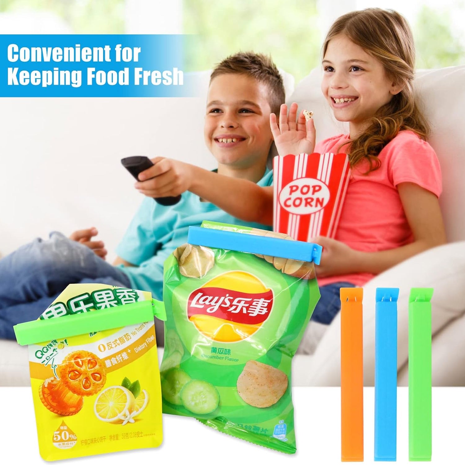 Food Bag Clip Sealer – Airtight Plastic Clips for Snacks, Kitchen & Camping (18 Pc Set) - Shivani Jaswal Food Bag Clip Sealer – Airtight Plastic Clips for Snacks, Kitchen & Camping (18 Pc Set)