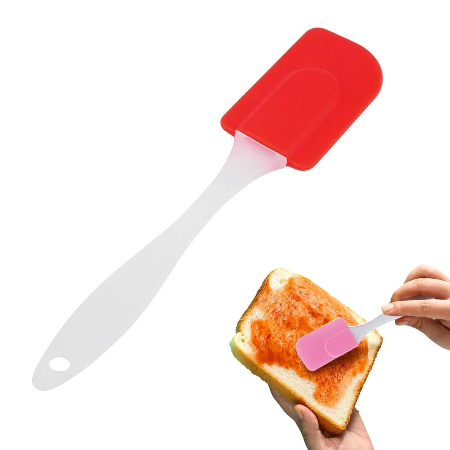 Silicone Cooking Spatula for Baking (1 Pc / 18 Cm) - Shivani Jaswal Silicone Cooking Spatula for Baking (1 Pc / 18 Cm)