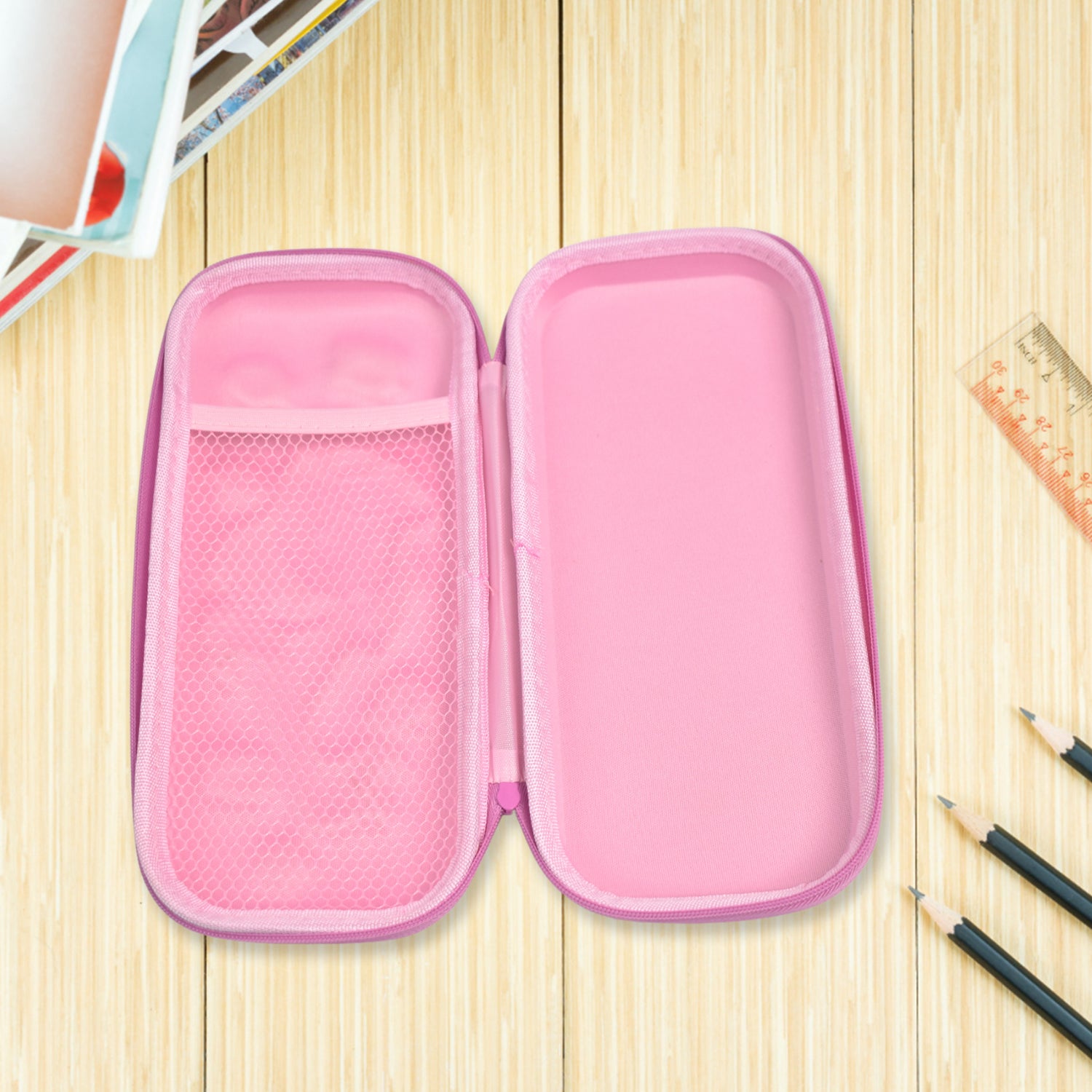 3D Cartoon Zipper Compass Box, Pencil Box (1 Pc) - Shivani Jaswal 3D Cartoon Zipper Compass Box, Pencil Box (1 Pc)
