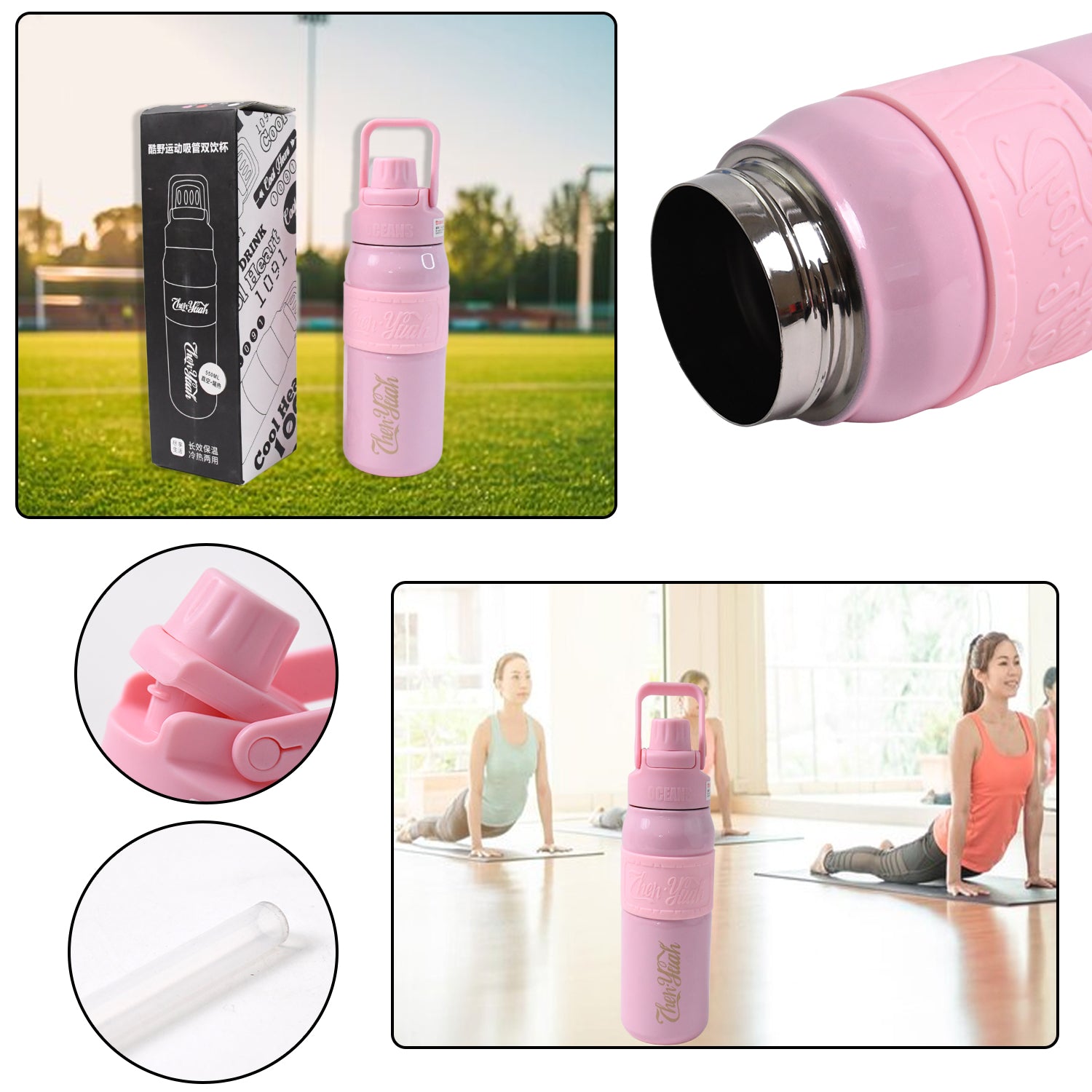 Stainless Steel Vacuum Insulated water Bottle 600ml Approx - Shivani Jaswal Stainless Steel Vacuum Insulated water Bottle 600ml Approx