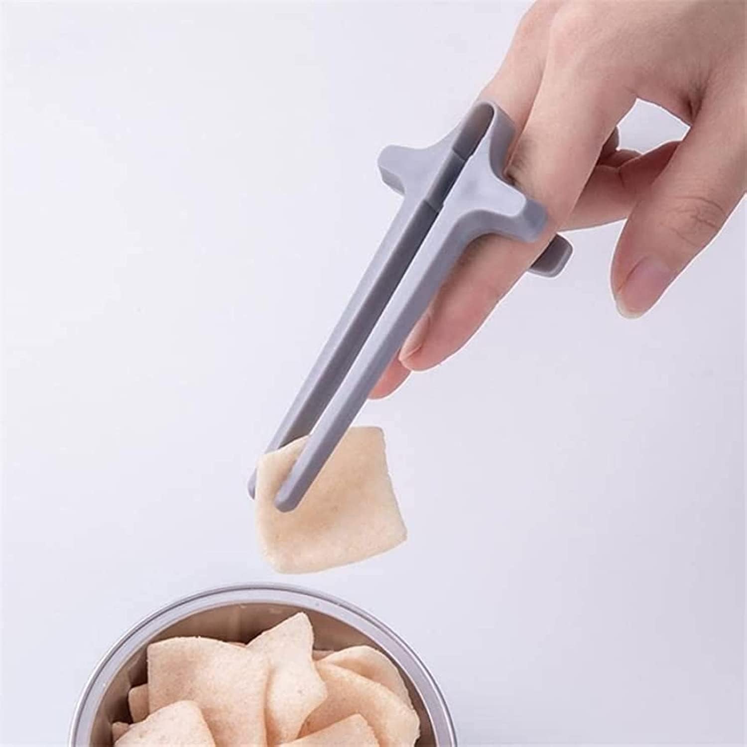 Plastic Finger Chopsticks for Gamers, Snack Clips (1 Pc) - Shivani Jaswal Plastic Finger Chopsticks for Gamers, Snack Clips (1 Pc)