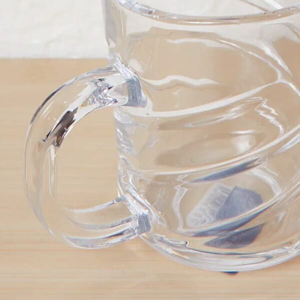 Glass Coffe & Tea Cup / Mug Enjoy Your Drink in Style, Water glass (6 pcs Set / 220 ML)
