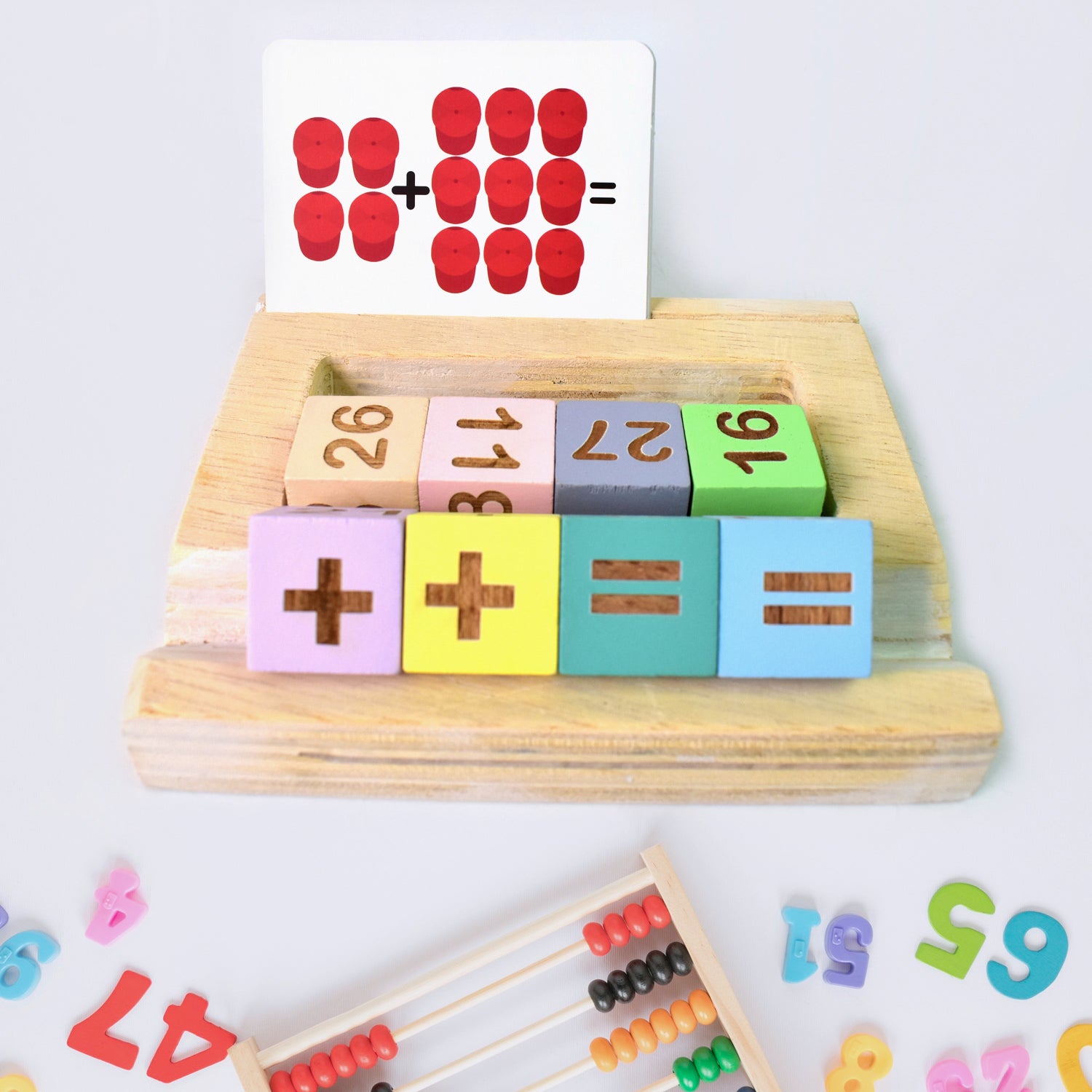 Wooden MathTime for Kids - Educational Math Card Game - Shivani Jaswal Wooden MathTime for Kids - Educational Math Card Game