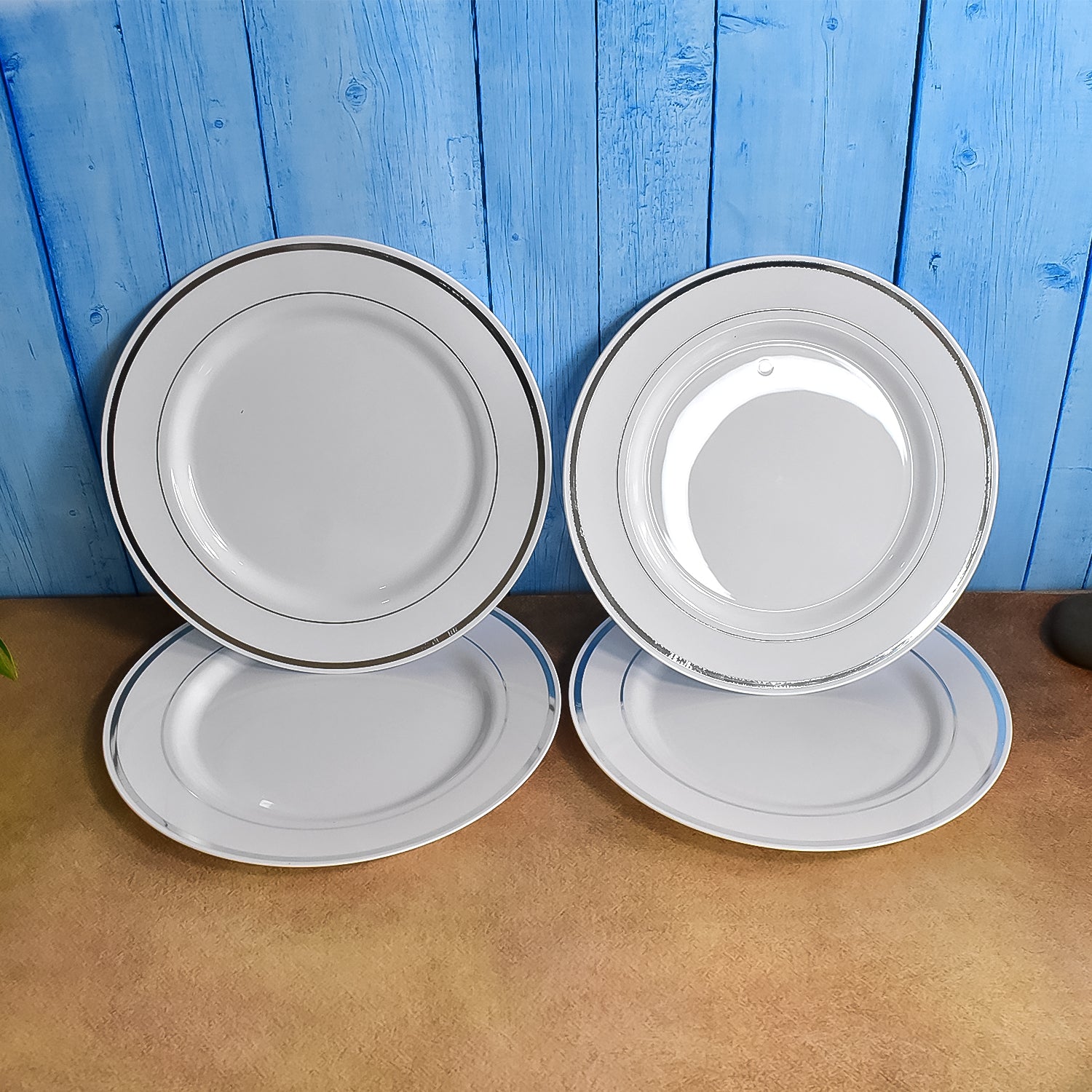 Round Plastic Dinner Plates Wedding Birthday Party Tableware Supplies (6 Pcs Set) - Shivani Jaswal Round Plastic Dinner Plates Wedding Birthday Party Tableware Supplies (6 Pcs Set)
