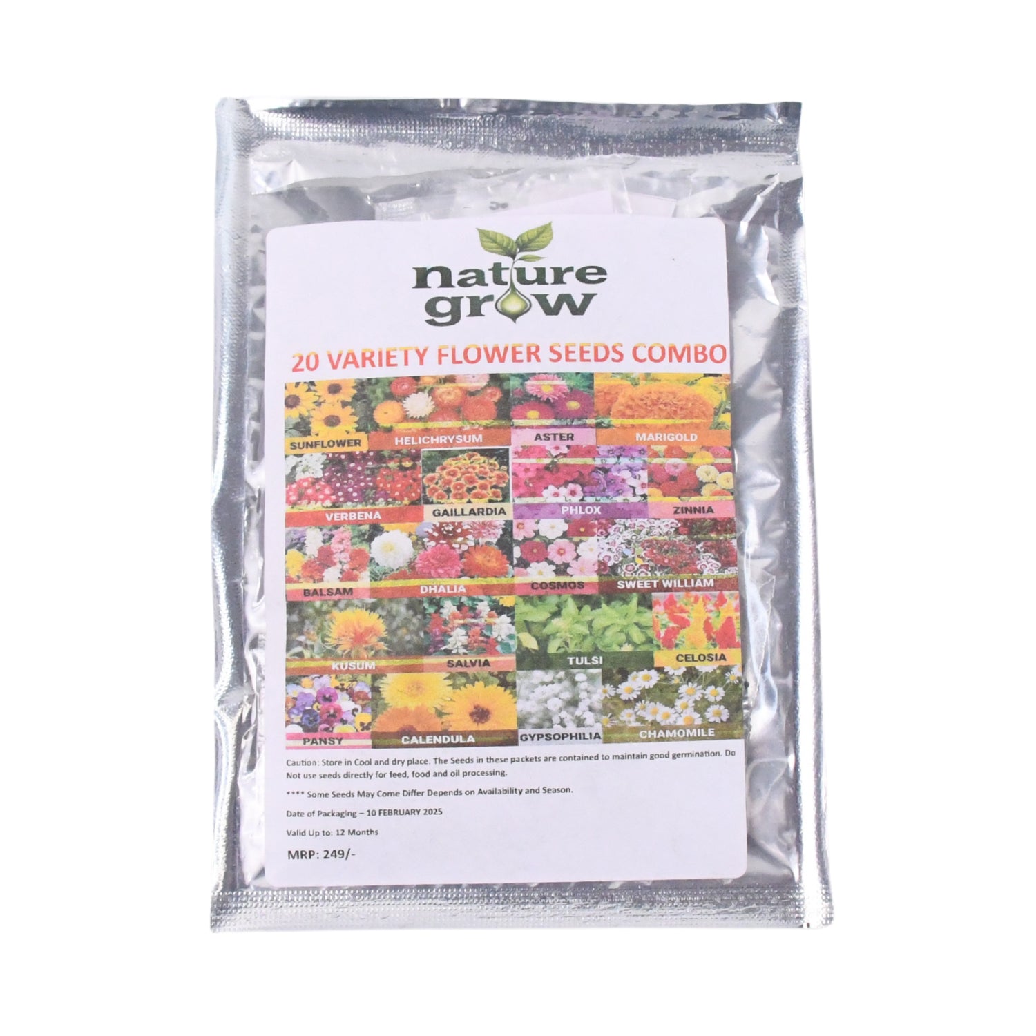 Seeds 20 Varieties of Flower Seeds Combo (1 Pkt / 20 Varieties) - Shivani Jaswal Seeds 20 Varieties of Flower Seeds Combo (1 Pkt / 20 Varieties)