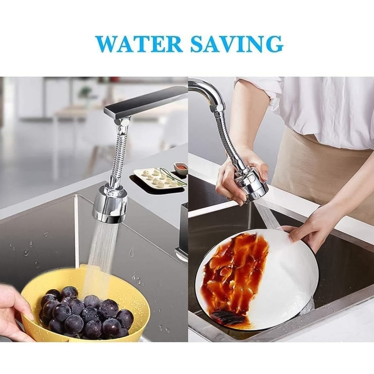 Stainless Steel Water Faucet Sprayer Head (1 Pc / 8 Inch) - Shivani Jaswal Stainless Steel Water Faucet Sprayer Head (1 Pc / 8 Inch)