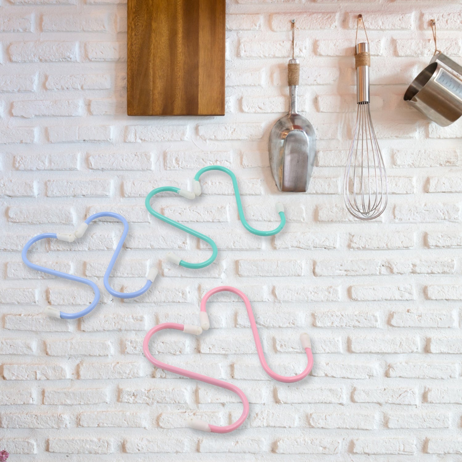 S Shape Metal Hooks for Hanging, Heavy Duty S Shaped Hooks for Hanging Clothes, Metal Hooks for Kitchen, Wardrobe, Work Shop, Bathroom, Garden, Office (6 Pcs Set) - Shivani Jaswal S Shape Metal Hooks for Hanging, Heavy Duty S Shaped Hooks for Hanging Clothes, Metal Hooks for Kitchen, Wardrobe, Work Shop, Bathroom, Garden, Office (6 Pcs Set)