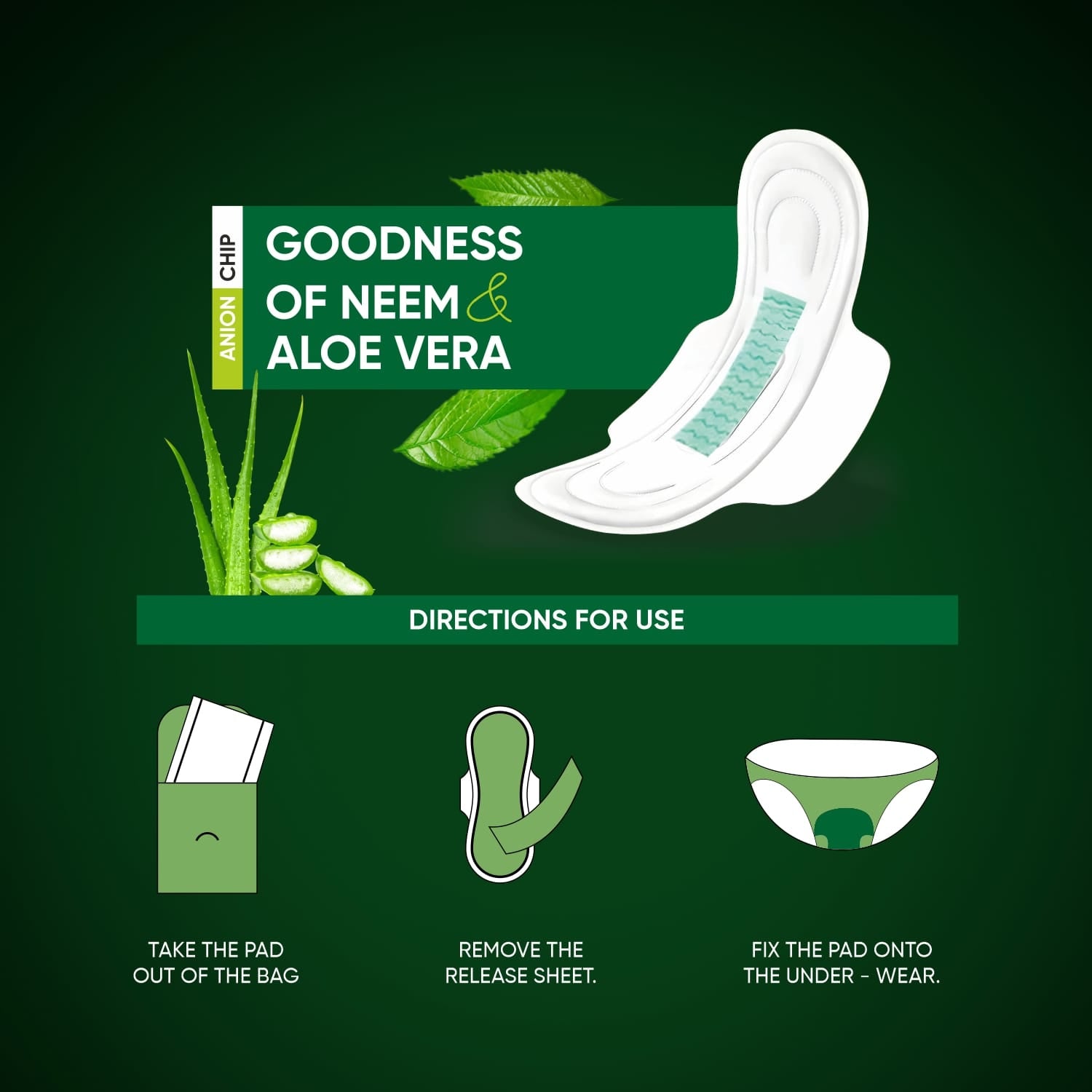 Sanitary Pantyliner with Neem & Aloe Vera, Ultra Thin, PH Balanced, Antibacterial (24 Pads, 155mm) - Shivani Jaswal Sanitary Pantyliner with Neem & Aloe Vera, Ultra Thin, PH Balanced, Antibacterial (24 Pads, 155mm)