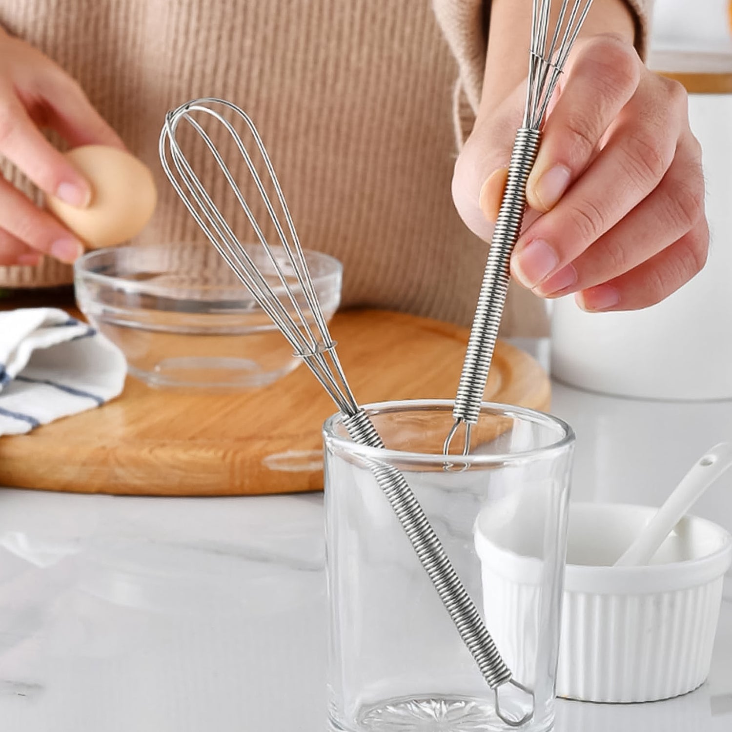 Kitchen Whisk, Stainless Steel Kitchen Tool (1 Pc / 16 cm) - Shivani Jaswal Kitchen Whisk, Stainless Steel Kitchen Tool (1 Pc / 16 cm)