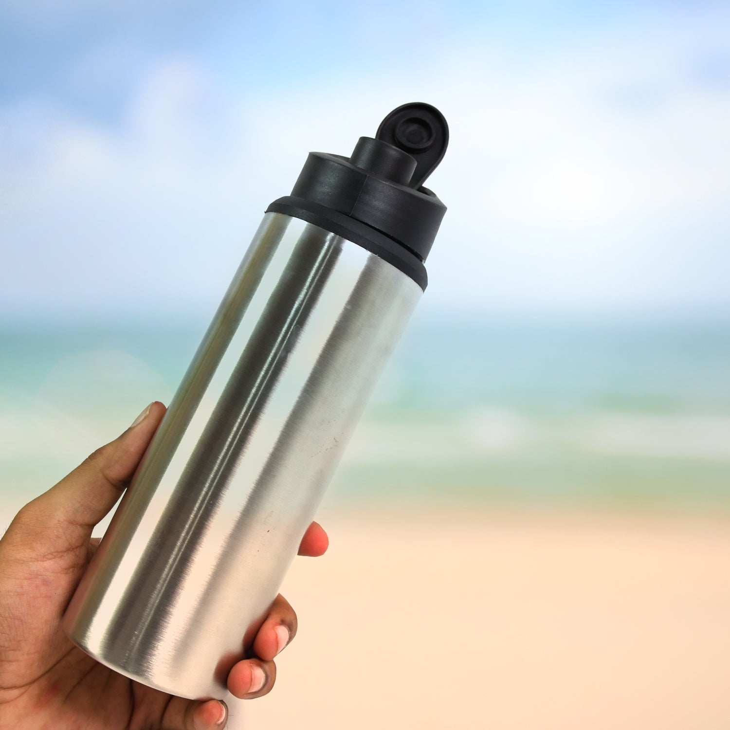 Steel Water Bottle | Sipper Bottle | Fridge Water Bottle Set of 1 (600 ML Approx) - Shivani Jaswal Steel Water Bottle | Sipper Bottle | Fridge Water Bottle Set of 1 (600 ML Approx)