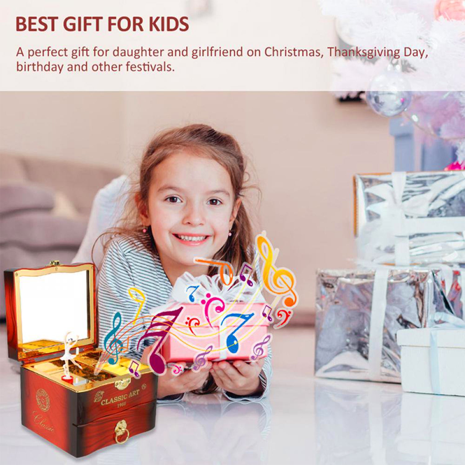 Dancer Ballerina Piano Music Box Hand Crank Music Plastic Box Gift (1 Pc) - Shivani Jaswal Dancer Ballerina Piano Music Box Hand Crank Music Plastic Box Gift (1 Pc)