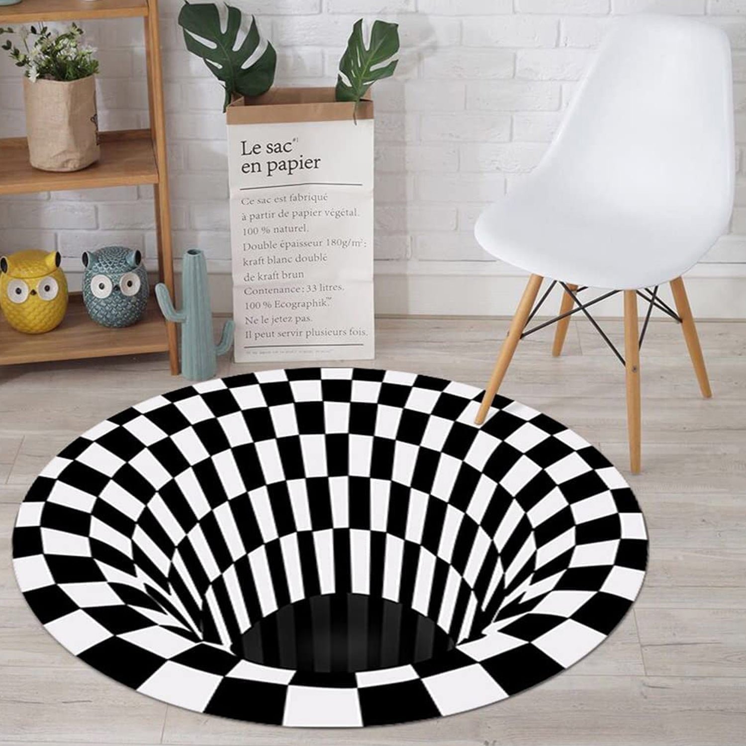 3D Space Round Carpet, Floor Mat Non-Woven Doormat (1 Pc / 78 Cm) - Shivani Jaswal 3D Space Round Carpet, Floor Mat Non-Woven Doormat (1 Pc / 78 Cm)