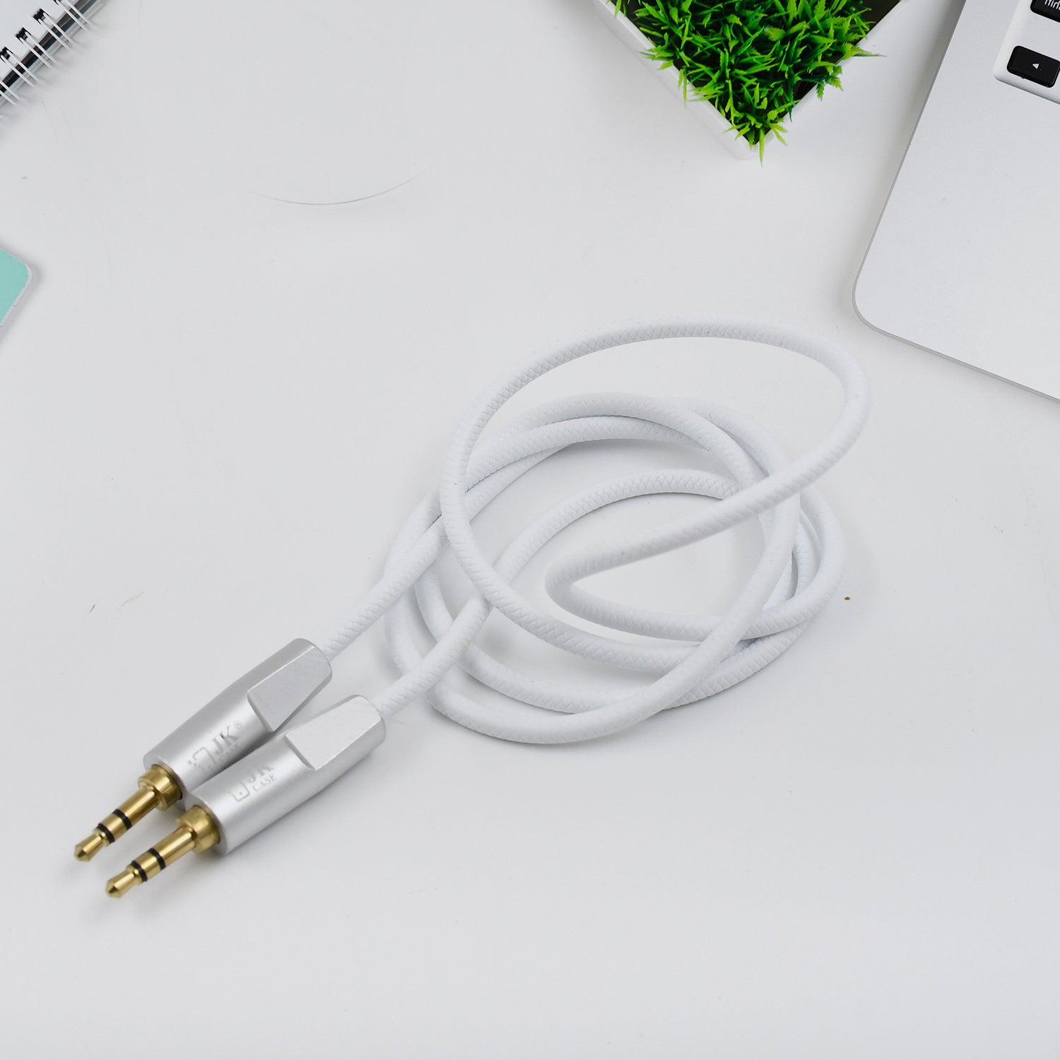 JK Aux Cable for Mobile and Tablet Home / Car Stereos & More (1 Pc / 1000MM) - Shivani Jaswal JK Aux Cable for Mobile and Tablet Home / Car Stereos & More (1 Pc / 1000MM)