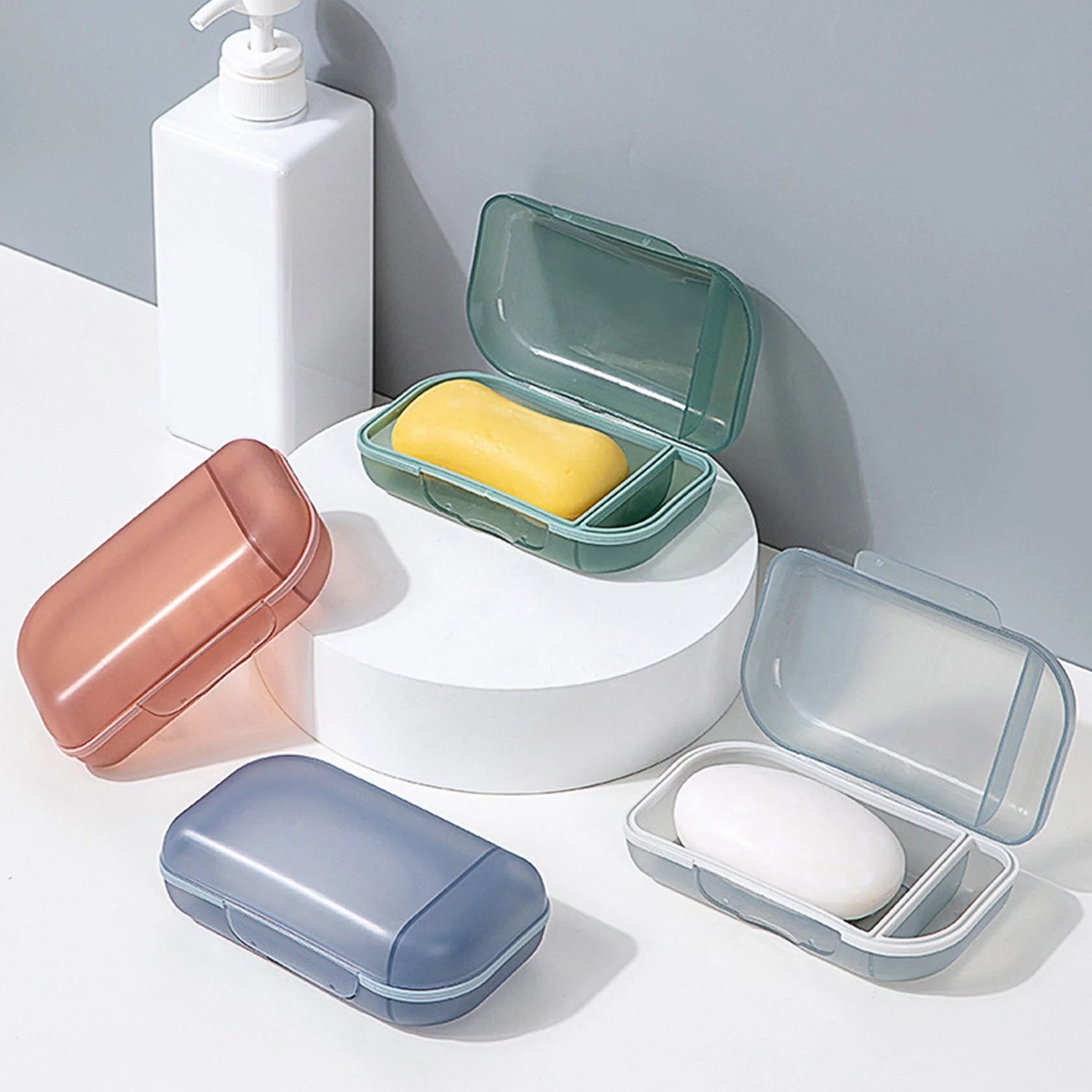 Travel Soap Container, Soap Travel Case with Lid (1 Pc) - Shivani Jaswal Travel Soap Container, Soap Travel Case with Lid (1 Pc)
