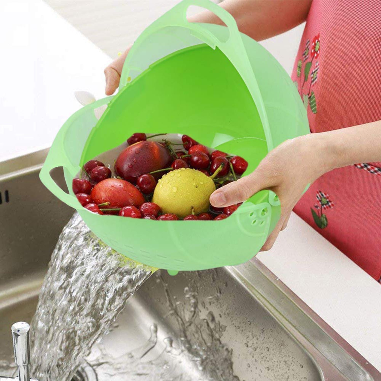 Apex Smart Basket 3in1 Multiuse Fruit And Vegetable Bowl (1 Pc / Mix Color) - Shivani Jaswal Apex Smart Basket 3in1 Multiuse Fruit And Vegetable Bowl (1 Pc / Mix Color)