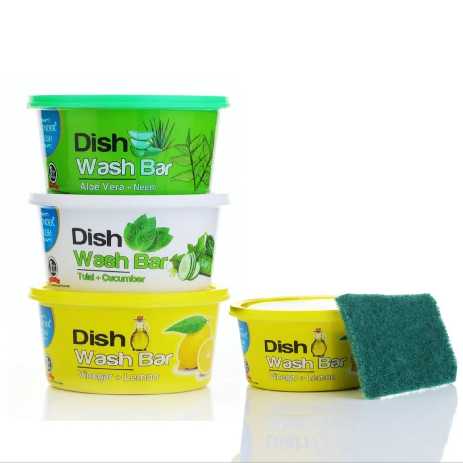 Fresh Mix Flavor Round Dishwash Bar With Super Scrubber Free Complete Dishwashing Solution, Tough Stains Remover (350 Gm) - Shivani Jaswal Fresh Mix Flavor Round Dishwash Bar With Super Scrubber Free Complete Dishwashing Solution, Tough Stains Remover (350 Gm)